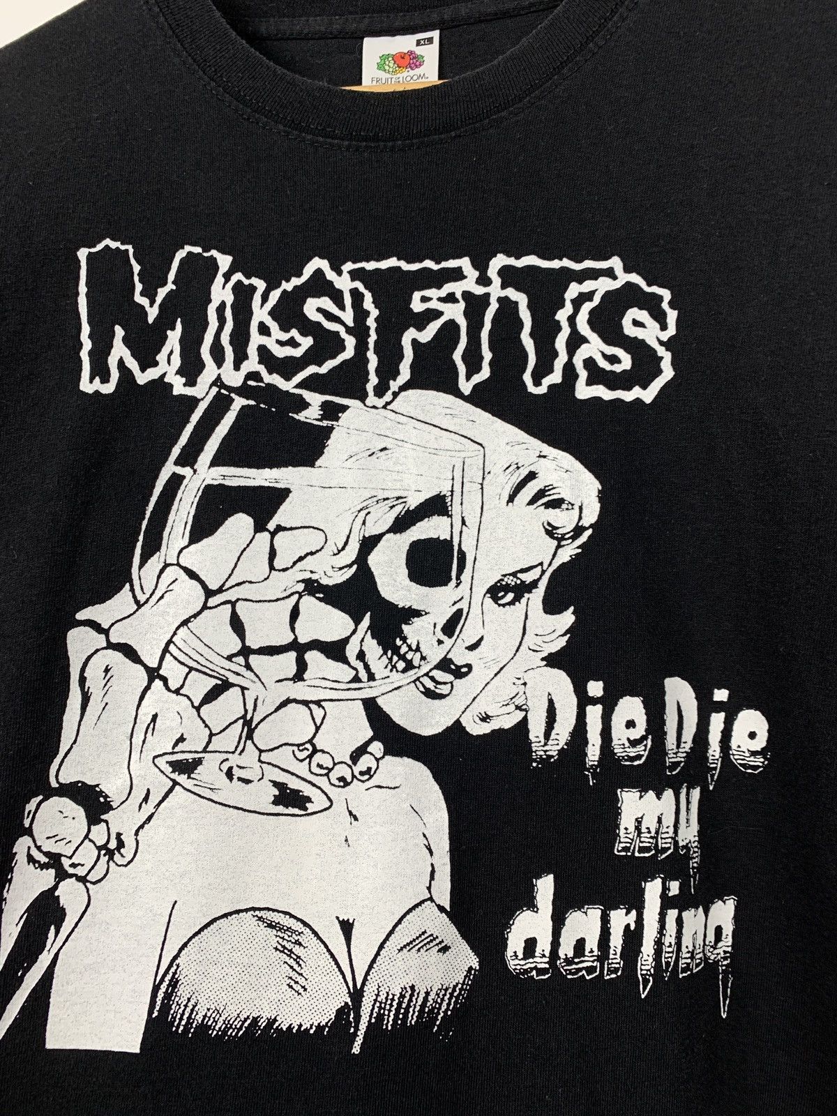 Band Tees Vintage Misfits Die Die My Darling Black T-Shirt Size US XL / EU 56 / 4 - 6 Thumbnail