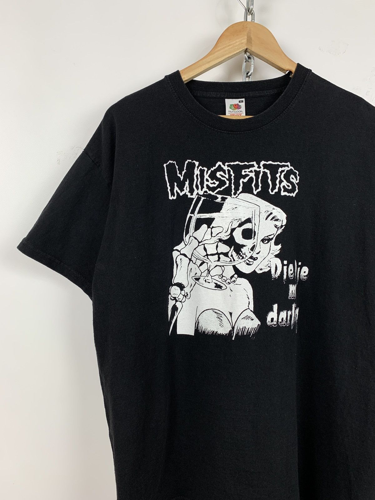 Band Tees Vintage Misfits Die Die My Darling Black T-Shirt Size US XL / EU 56 / 4 - 3 Thumbnail