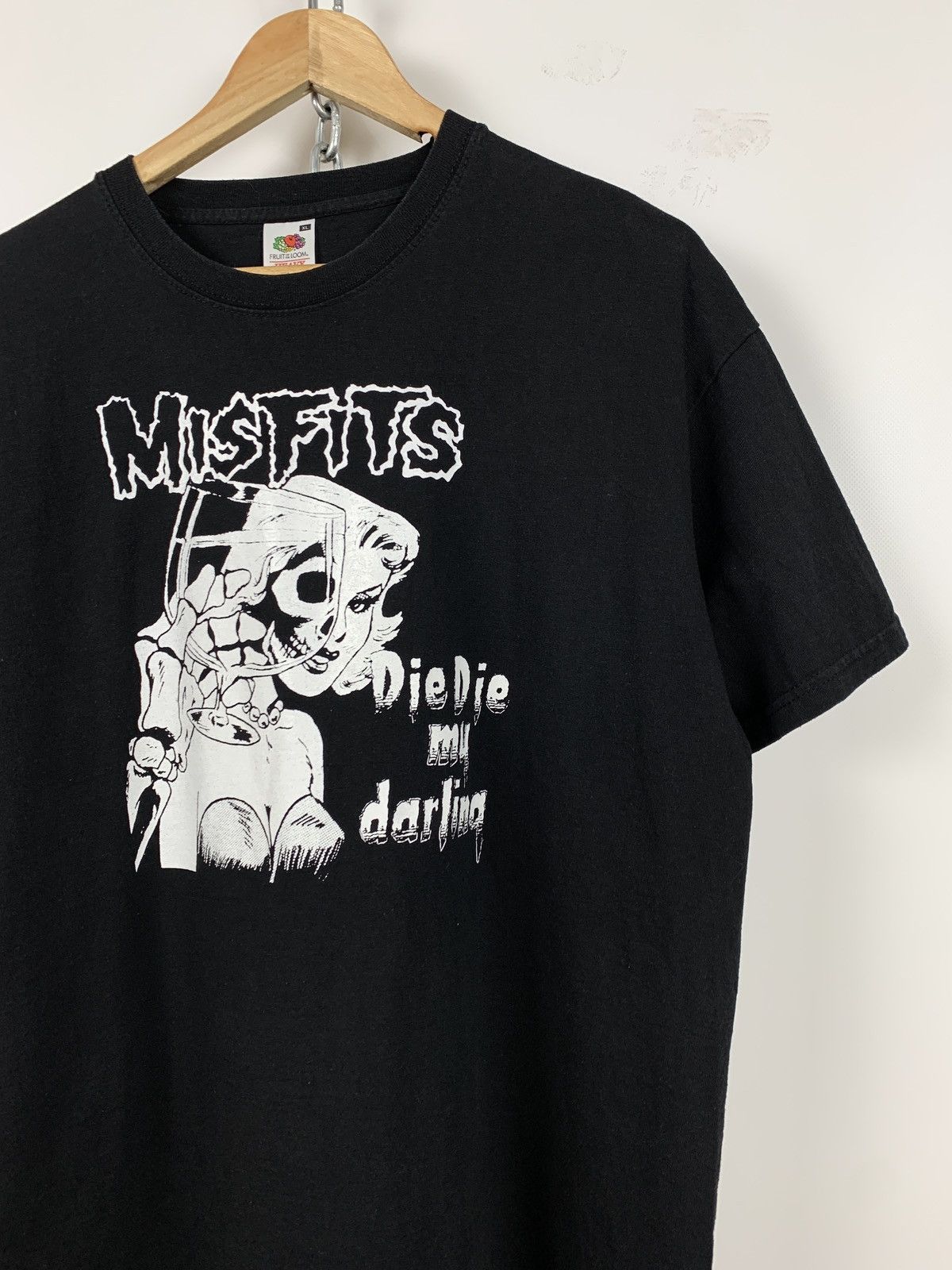 Band Tees Vintage Misfits Die Die My Darling Black T-Shirt Size US XL / EU 56 / 4 - 4 Thumbnail