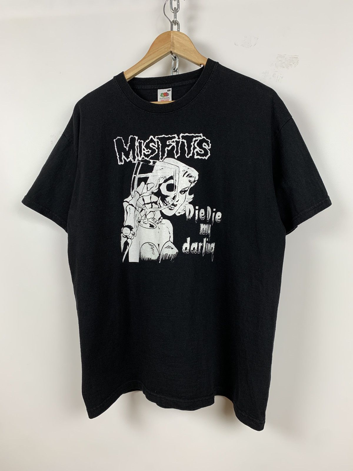 Band Tees Vintage Misfits Die Die My Darling Black T-Shirt Size US XL / EU 56 / 4 - 5 Thumbnail