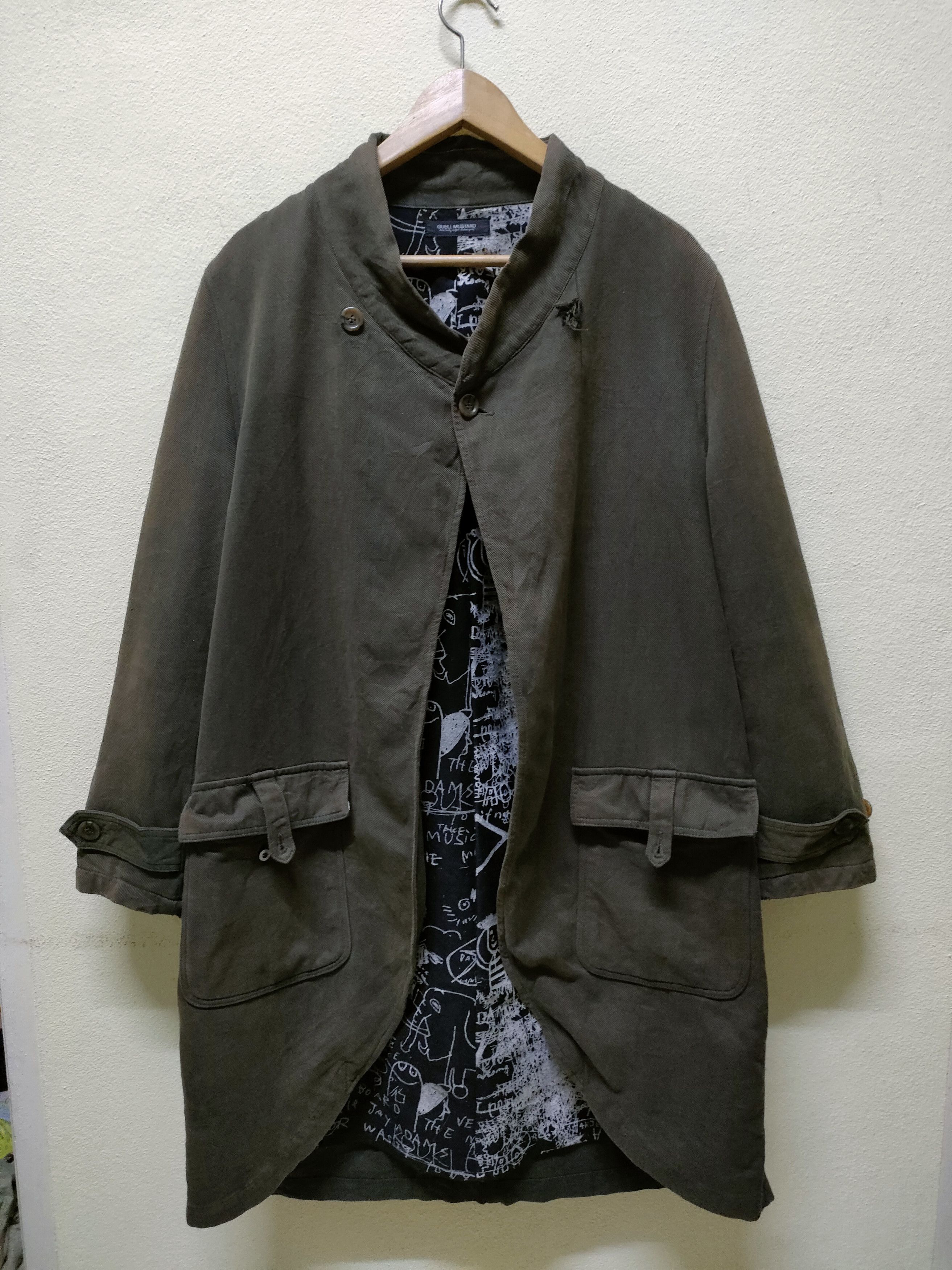 Guell Mustard Distressed Jacket