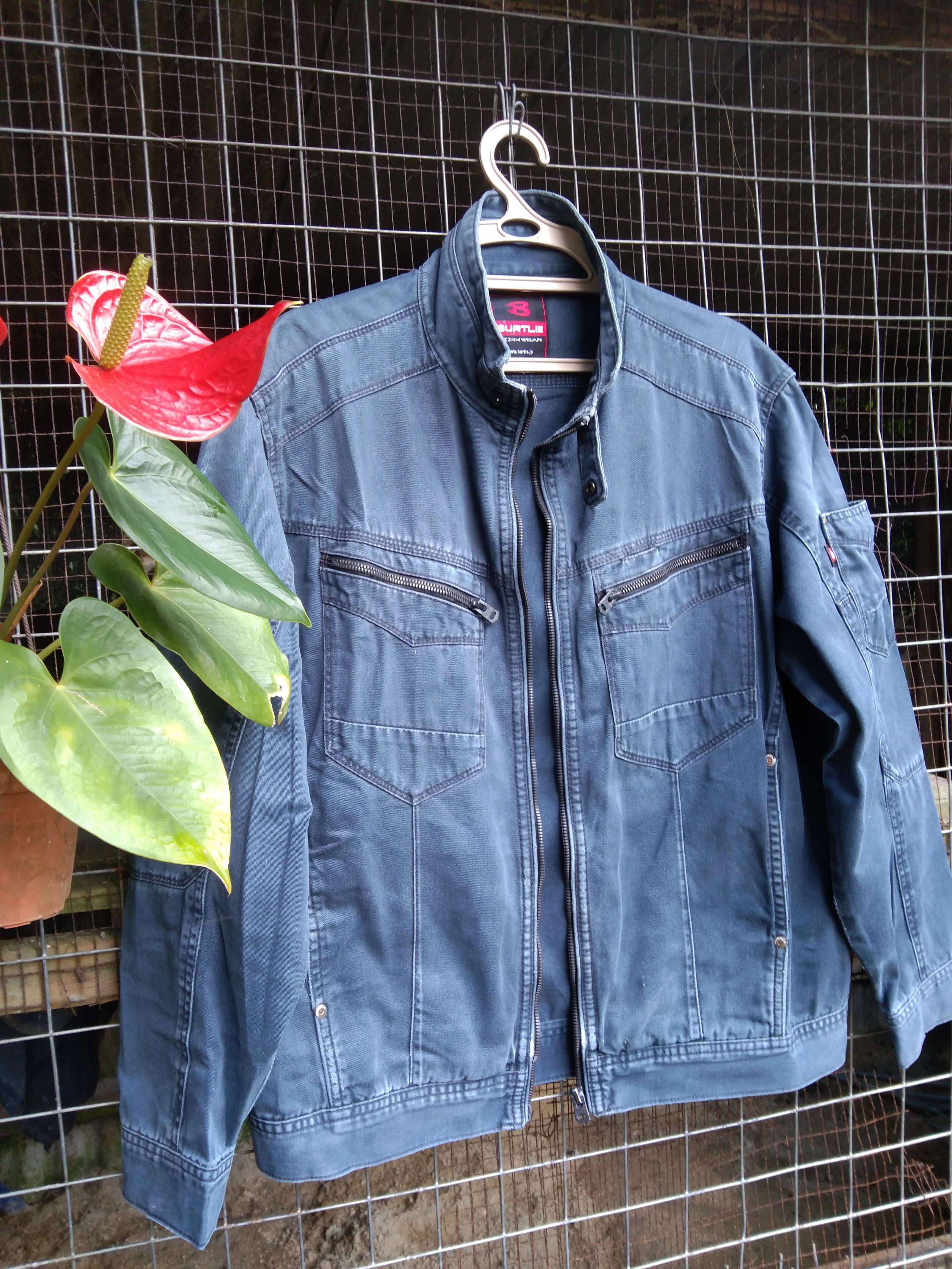Japanese Brand BURTLE WORKWEAR MEN'S JACKET DISTRESSED Size US L / EU 52-54 / 3 - 5 Thumbnail