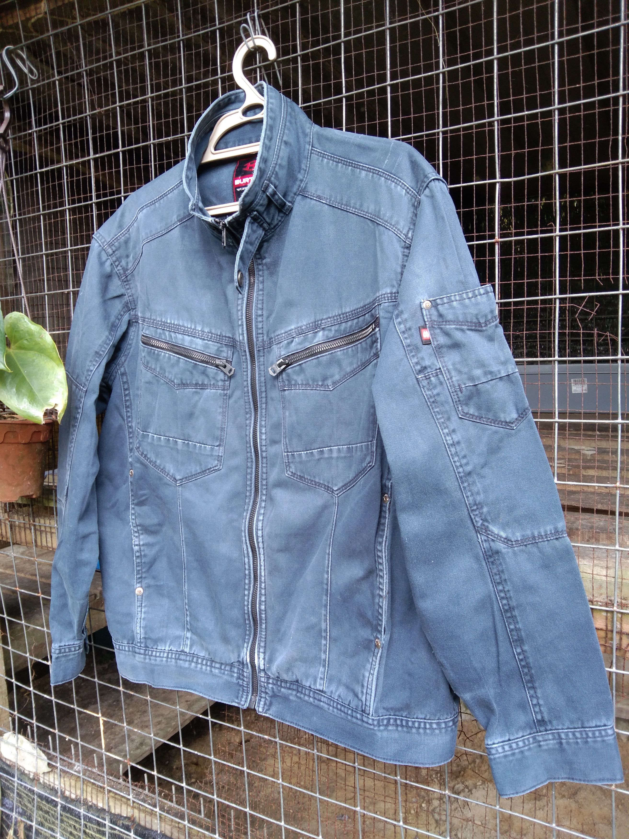 Japanese Brand BURTLE WORKWEAR MEN'S JACKET DISTRESSED Size US L / EU 52-54 / 3 - 2 Thumbnail