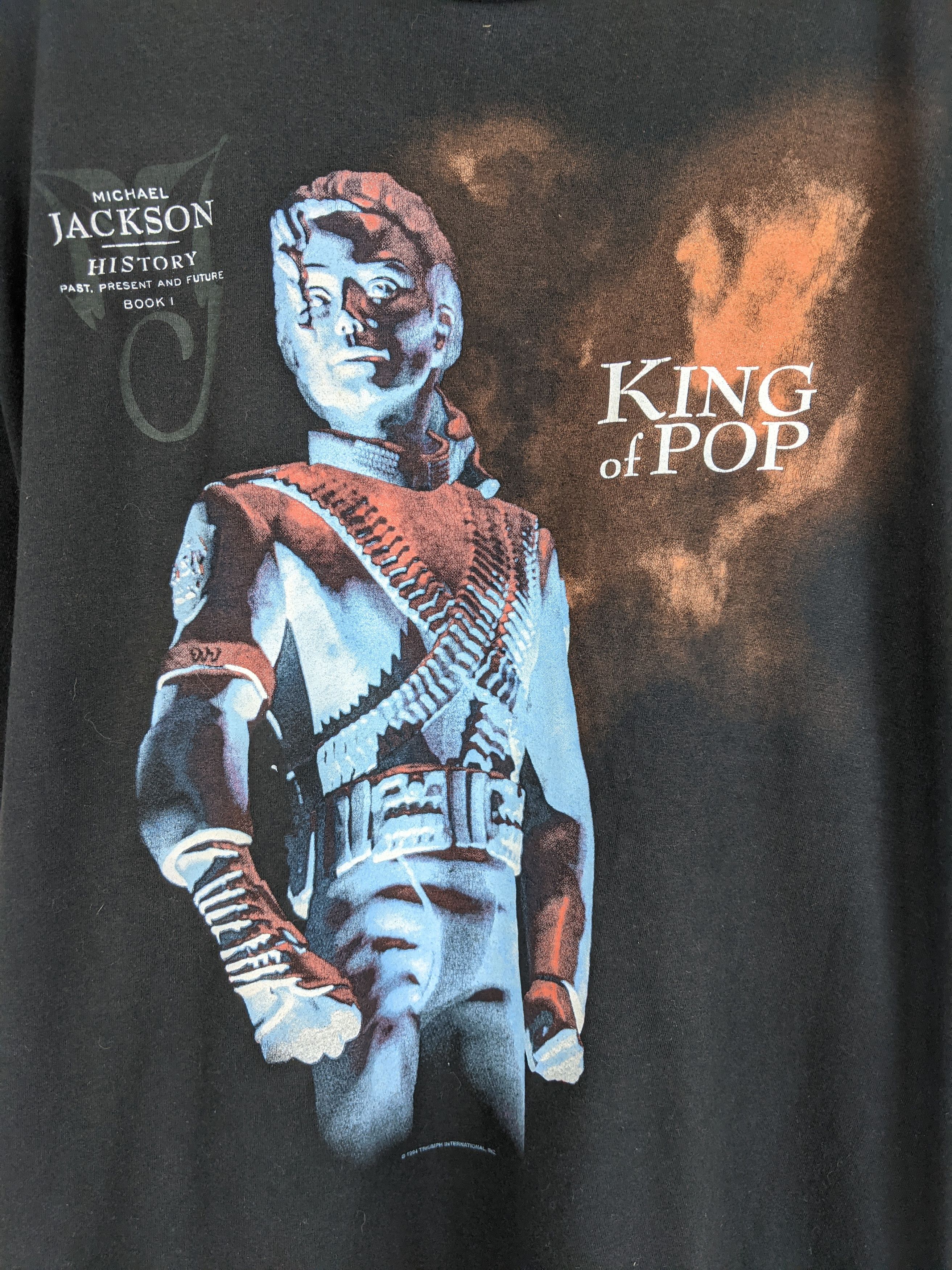 Michael Jackson Vintage Michael Jackson King of the Pop 90s 1994 shirt Size US L / EU 52-54 / 3 - 2 Thumbnail