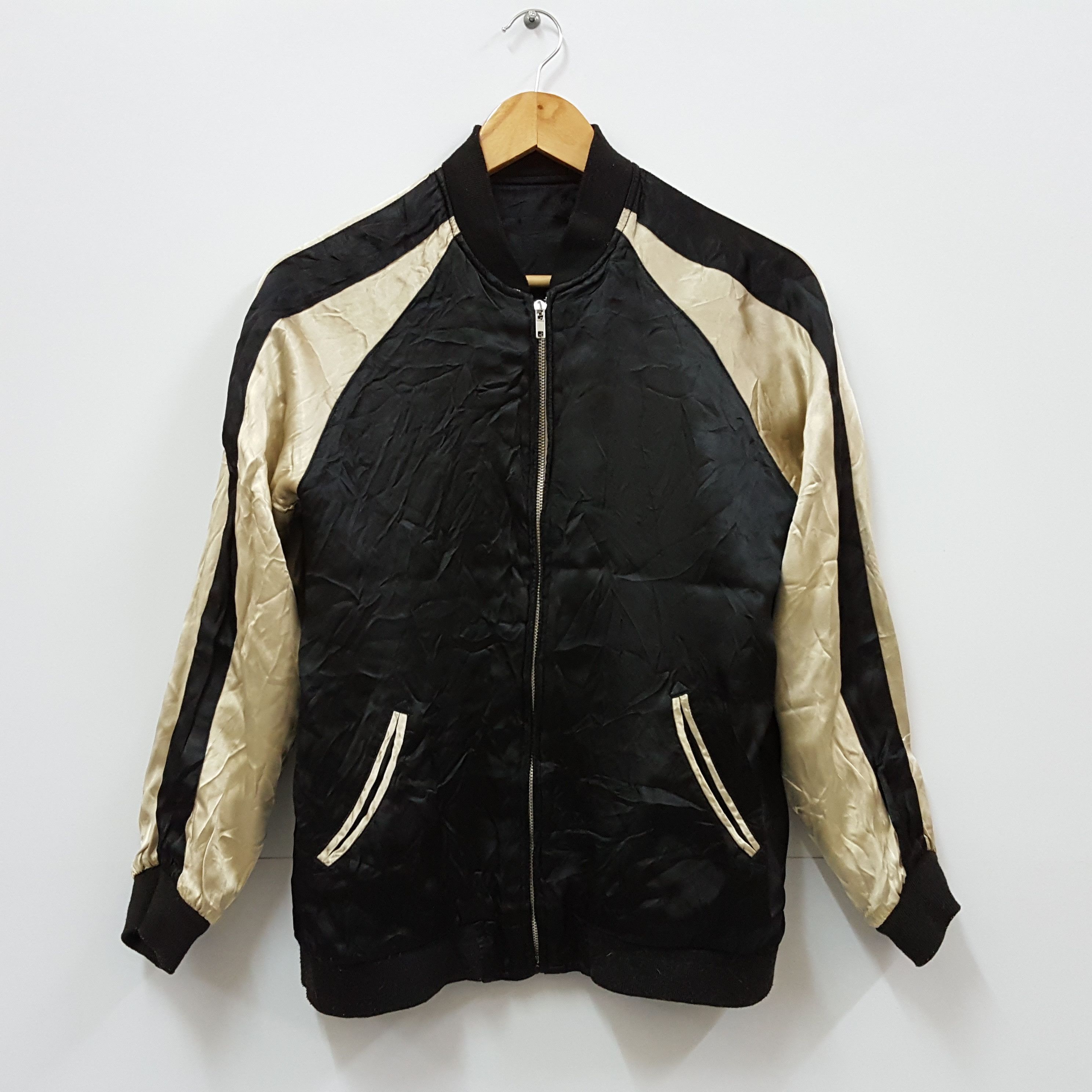 Japanese Brand × Vintage Vintage sukajan reversible koi fish design rayon jacket Size US M / EU 48-50 / 2 - 3 Thumbnail