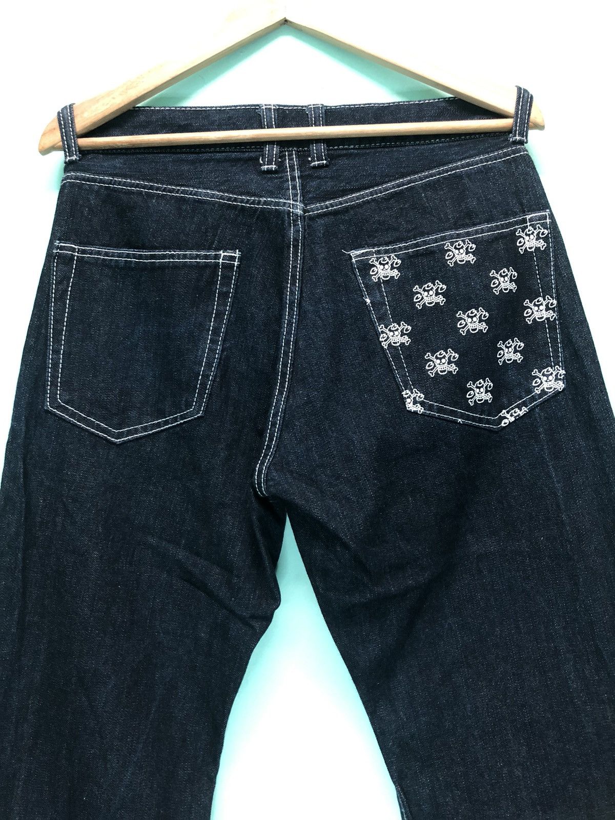 Japanese Brand × One Piece × Vintage VINTAGE ONE PIECE JAPANESE ANIME BLUE DENIM JEANS Size US 31 - 8 Thumbnail