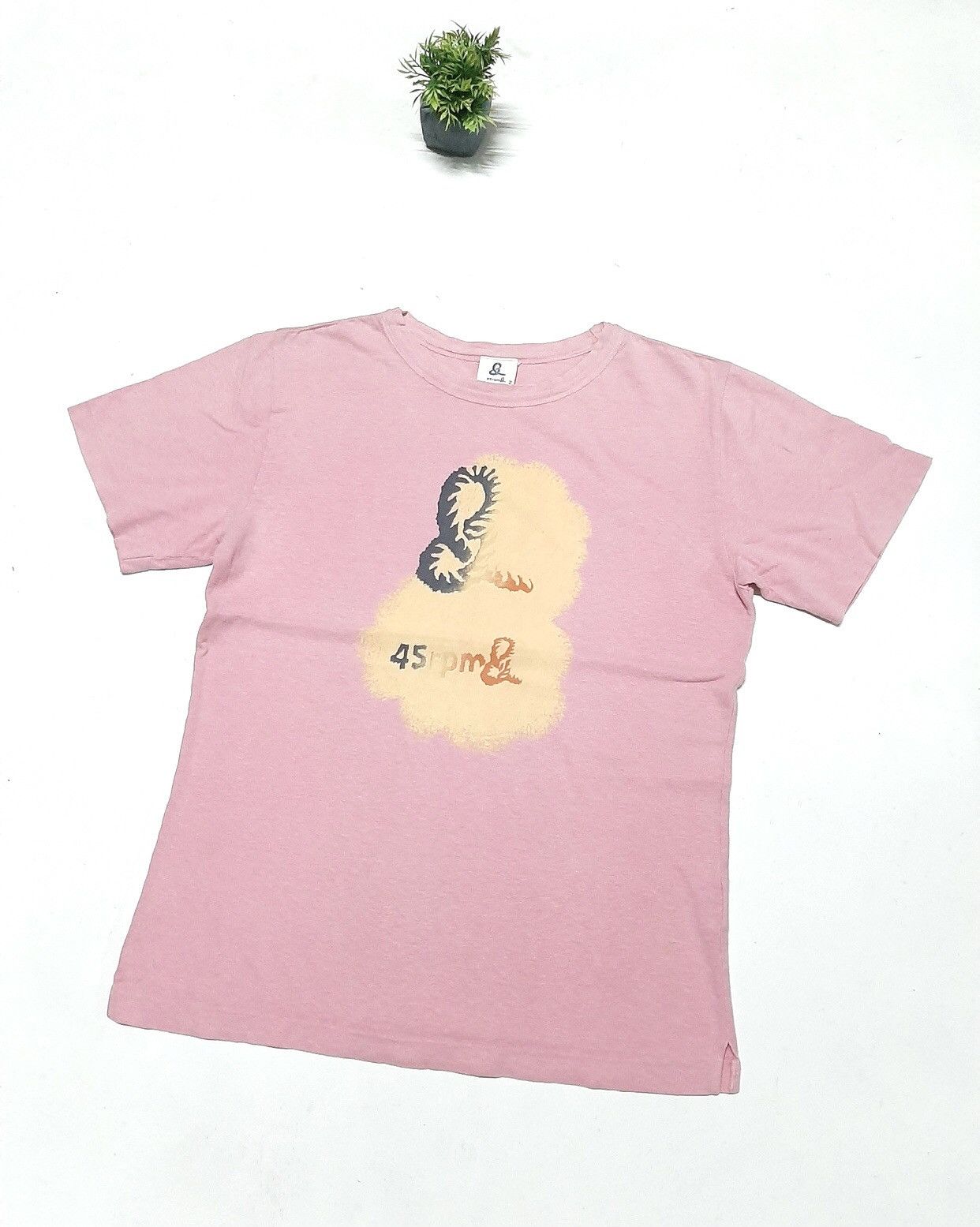 45rpm × Vintage VTG SINGLE STICH 45 rpm TSHIRT Size US S / EU 44-46 / 1 - 1 Thumbnail