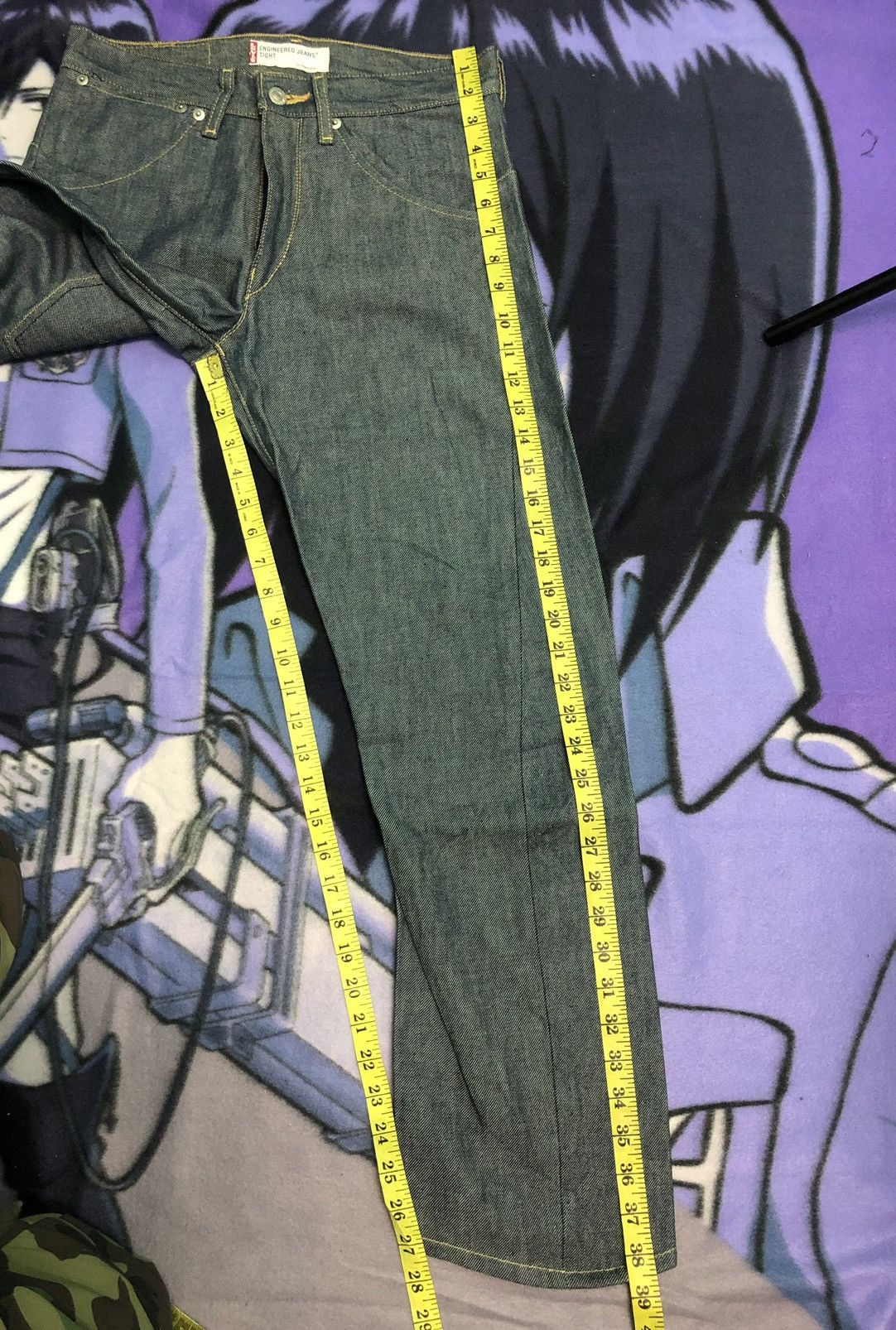 Levi's × Vintage VINTAGE LEVIS ENGINEERED JEAN TIGHT SINGLE BACK POCKET DENIM Size US 29 - 13 Thumbnail