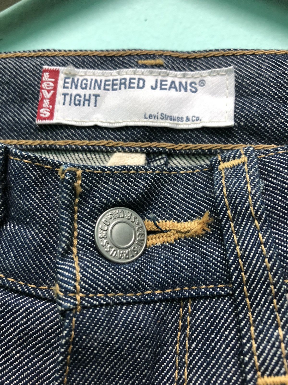 Levi's × Vintage VINTAGE LEVIS ENGINEERED JEAN TIGHT SINGLE BACK POCKET DENIM Size US 29 - 7 Thumbnail