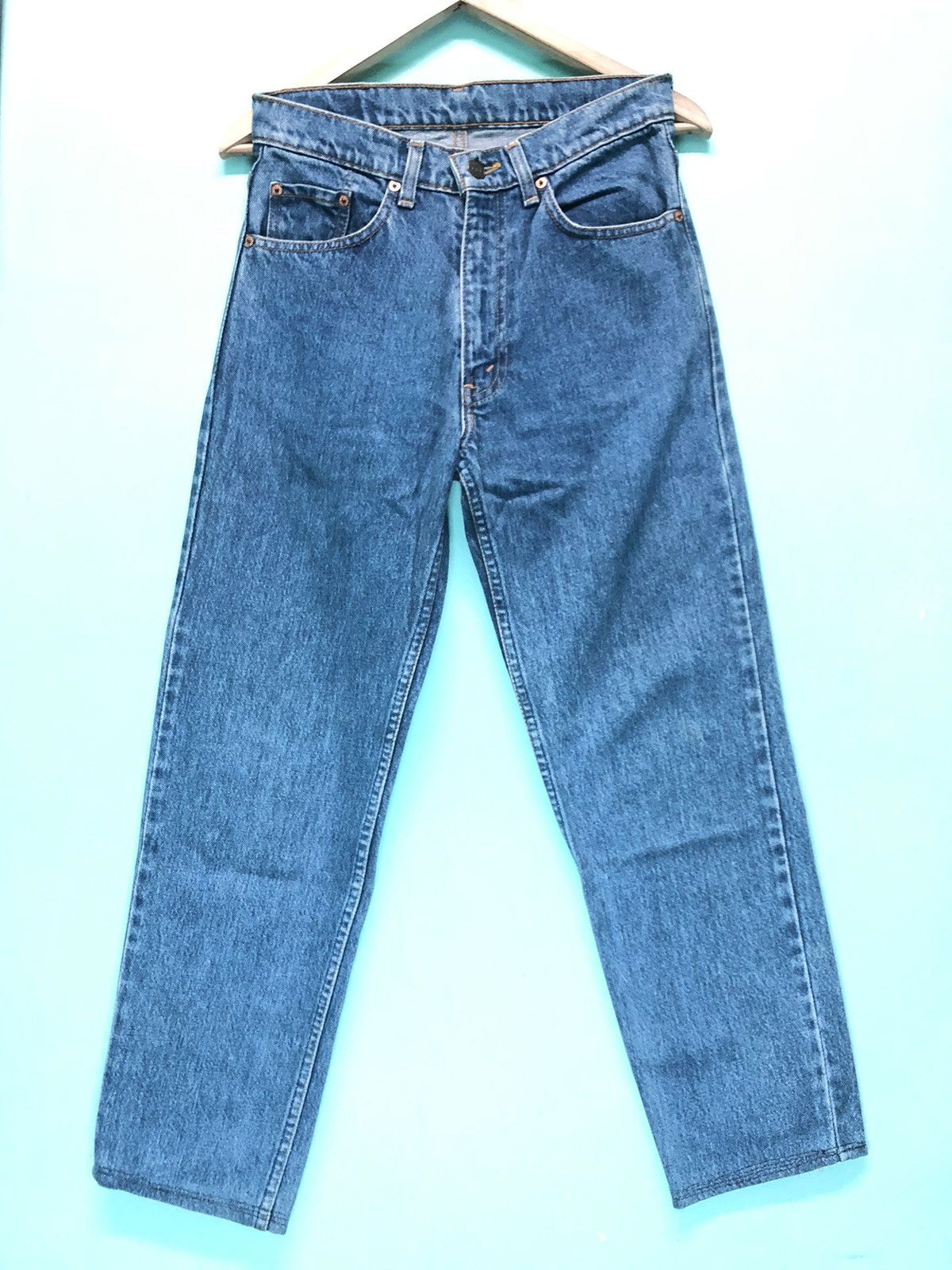 Levi's × Vintage VINTAGE LEVIS 90’ BLUE WASH DISTRESSED DENIM JEANS Size US 29 - 6 Thumbnail