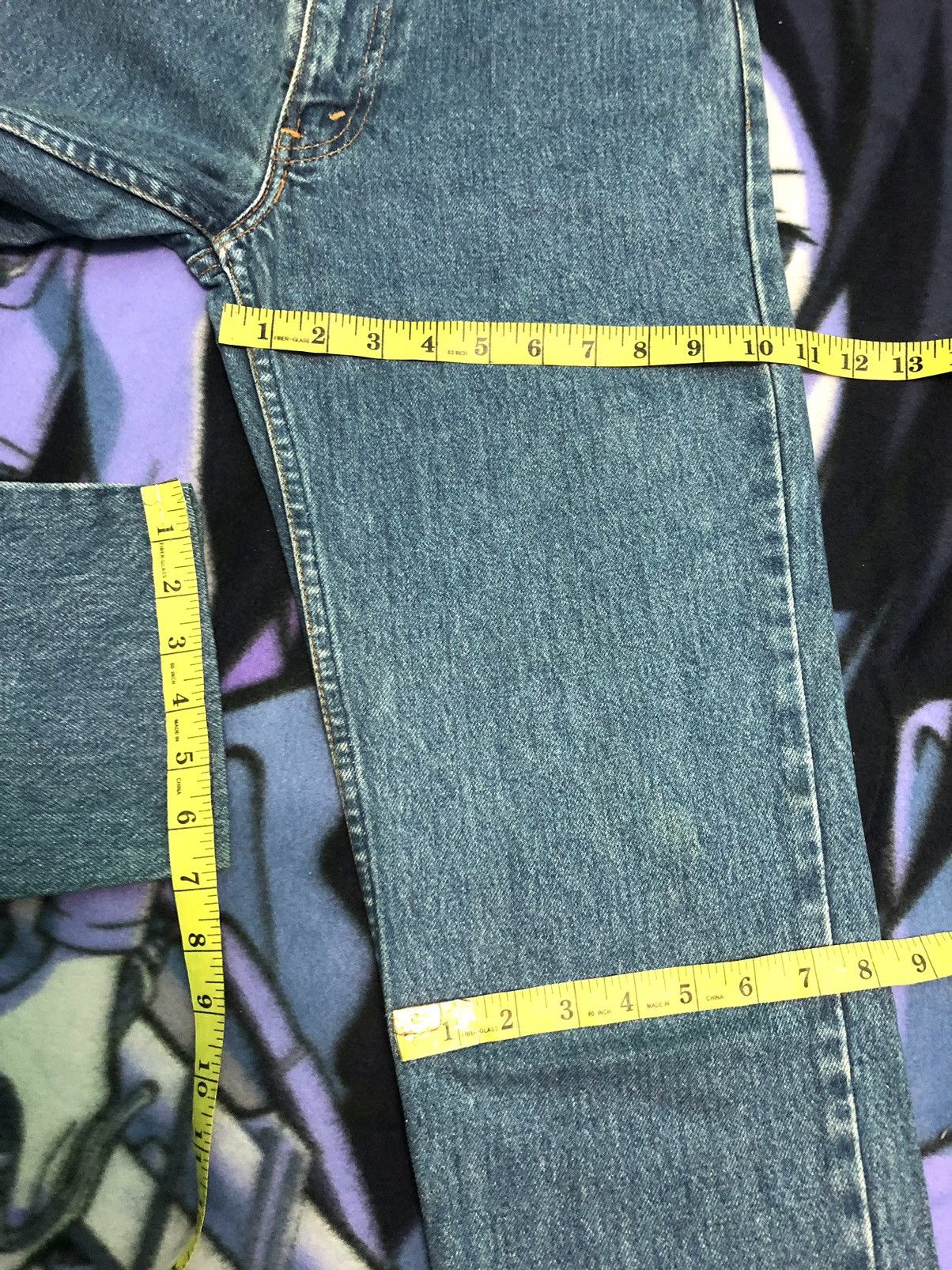 Levi's × Vintage VINTAGE LEVIS 90’ BLUE WASH DISTRESSED DENIM JEANS Size US 29 - 14 Thumbnail