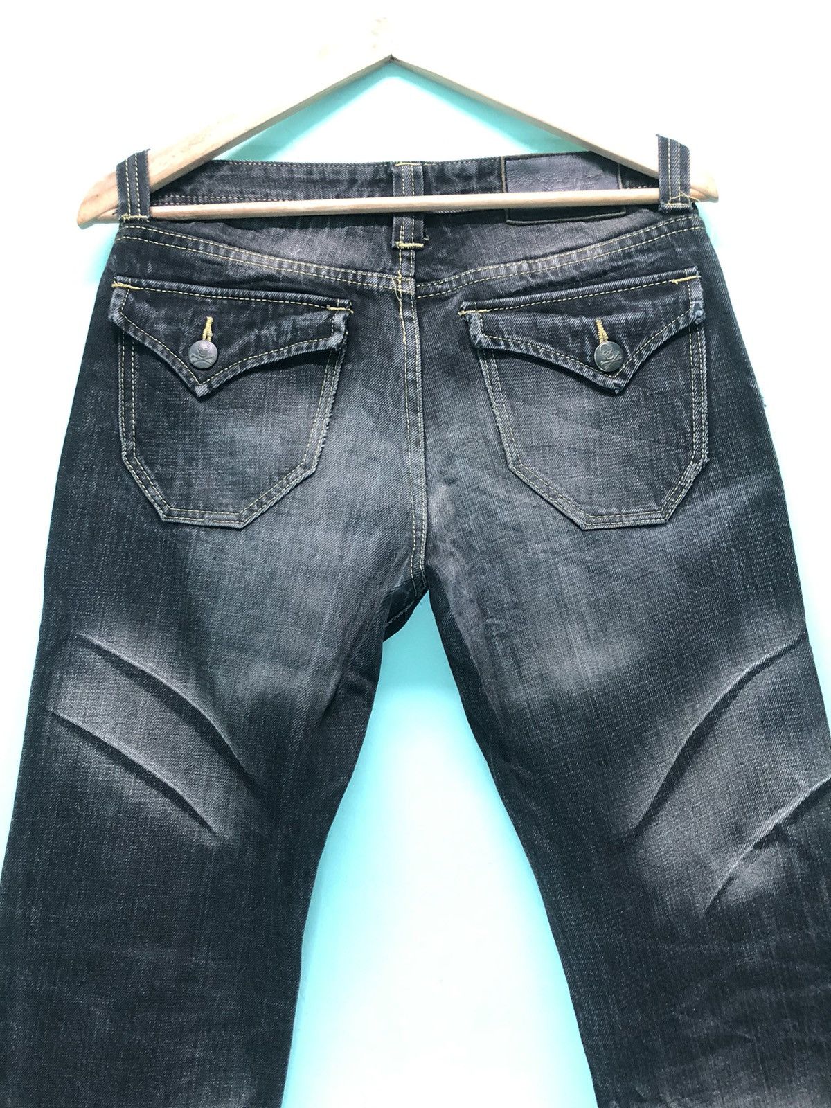 Japanese Brand × Seditionaries ARMY OF NO! JAPANESE BRAND SKULL CROSS PUNK DENIM JEANS Size US 30 / EU 46 - 7 Thumbnail