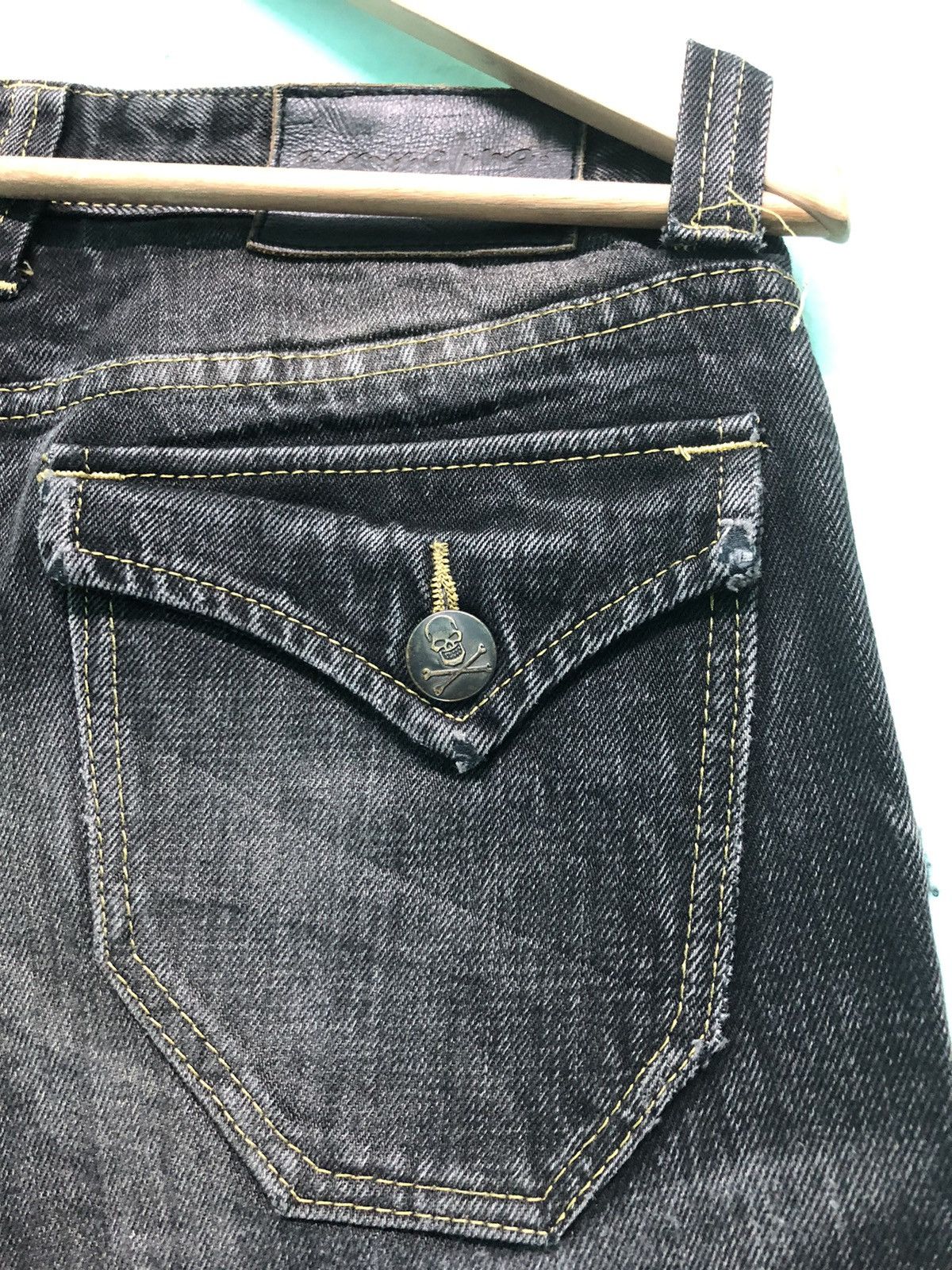 Japanese Brand × Seditionaries ARMY OF NO! JAPANESE BRAND SKULL CROSS PUNK DENIM JEANS Size US 30 / EU 46 - 8 Thumbnail