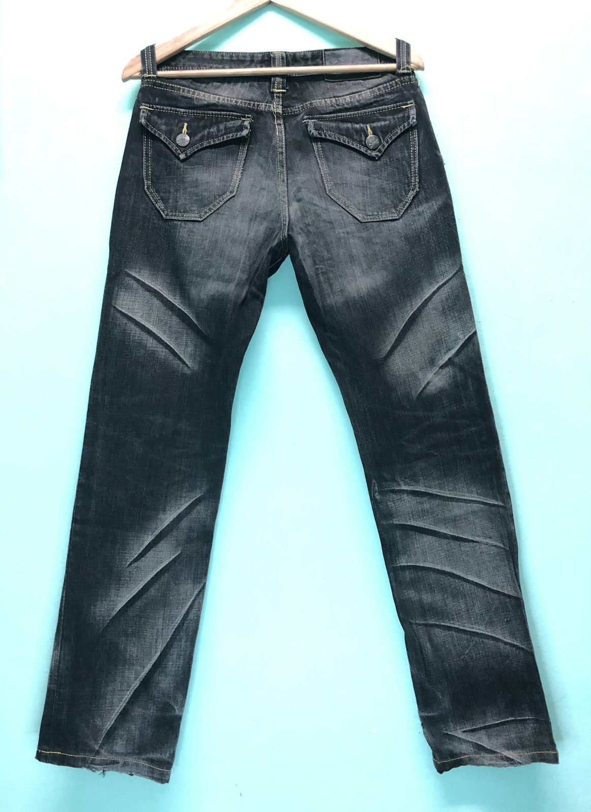 Japanese Brand × Seditionaries ARMY OF NO! JAPANESE BRAND SKULL CROSS PUNK DENIM JEANS Size US 30 / EU 46 - 6 Thumbnail