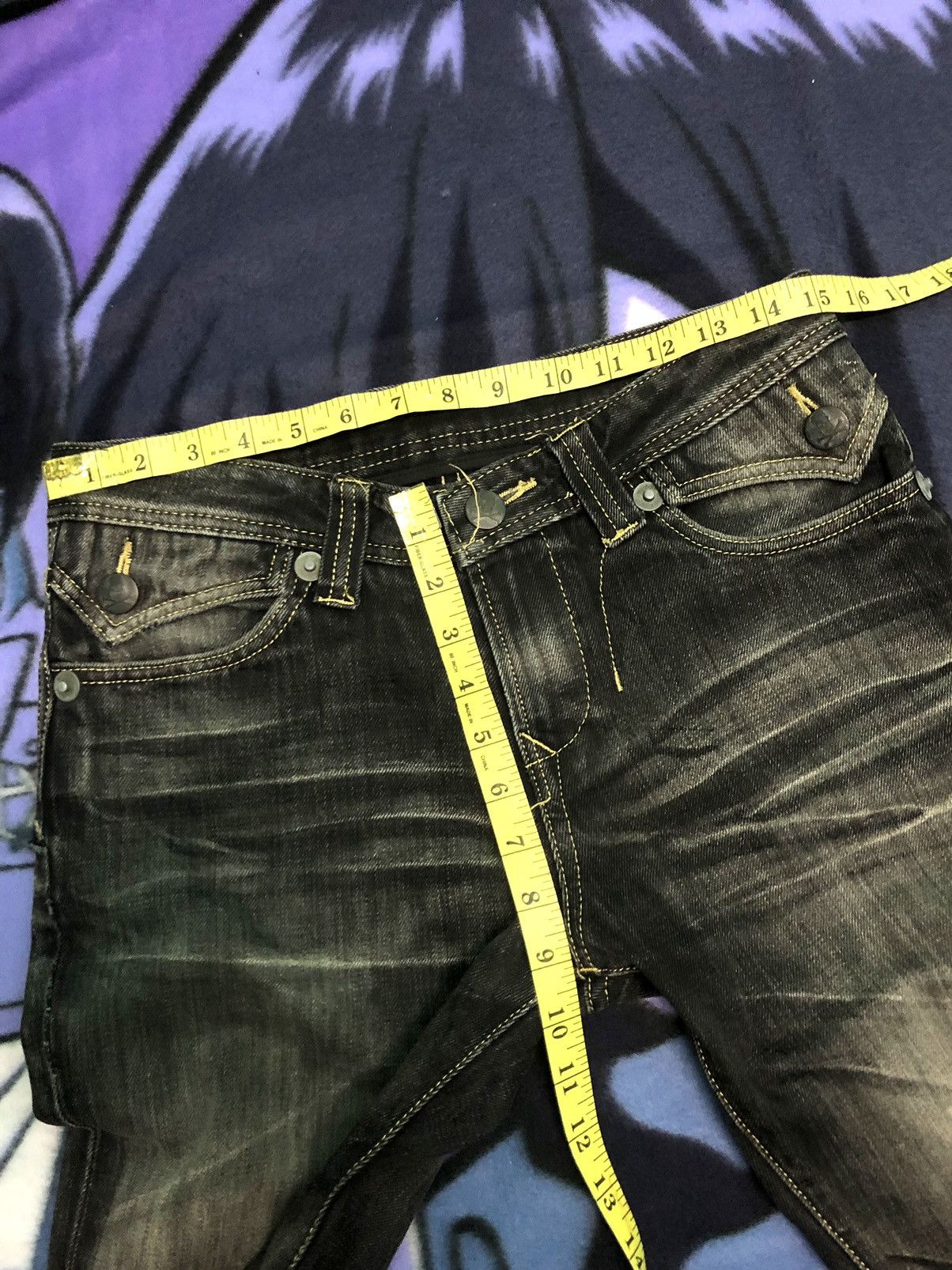 Japanese Brand × Seditionaries ARMY OF NO! JAPANESE BRAND SKULL CROSS PUNK DENIM JEANS Size US 30 / EU 46 - 12 Thumbnail