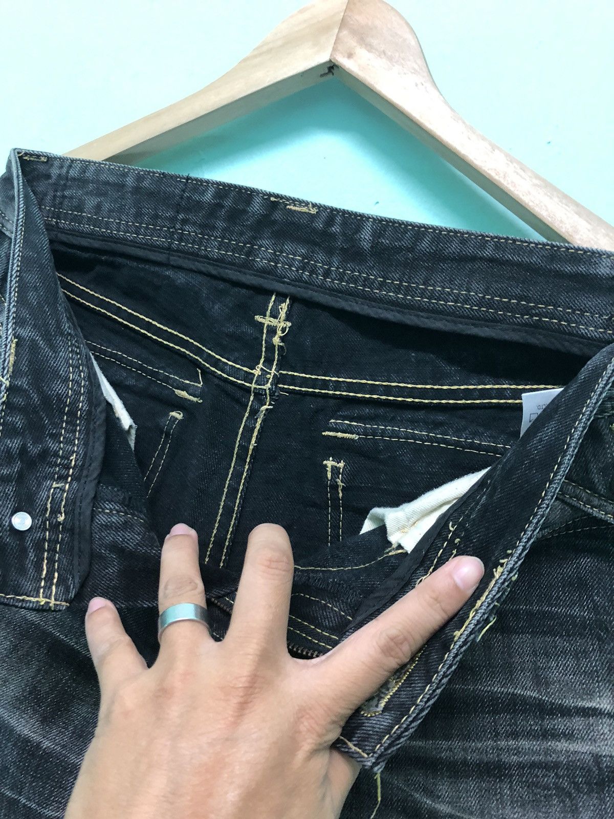 Japanese Brand × Seditionaries ARMY OF NO! JAPANESE BRAND SKULL CROSS PUNK DENIM JEANS Size US 30 / EU 46 - 5 Thumbnail