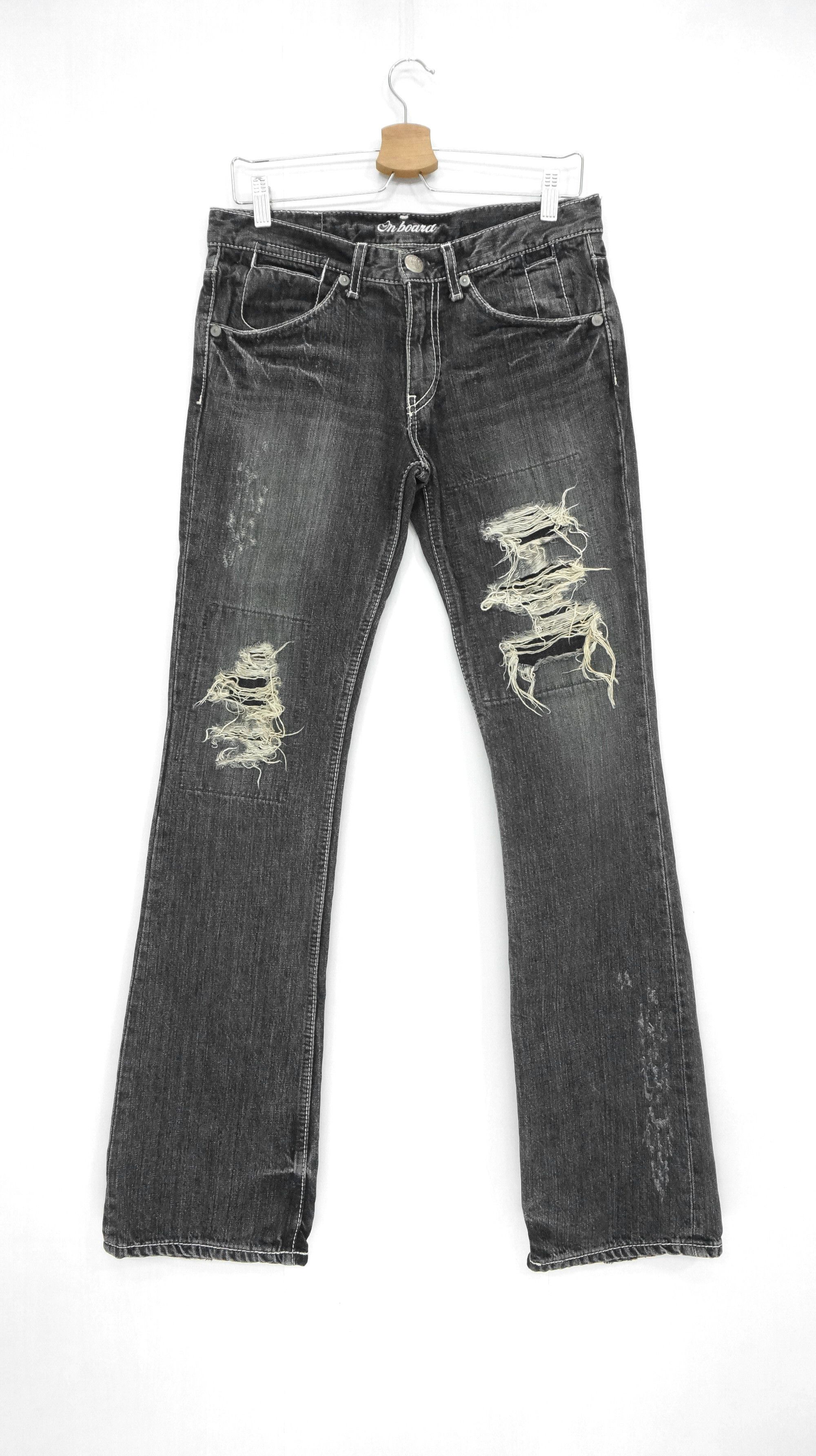 Other Vintage ONBOARD Japan Distressed Lowrise Jeans Size US 30 / EU 46 - 1 Thumbnail