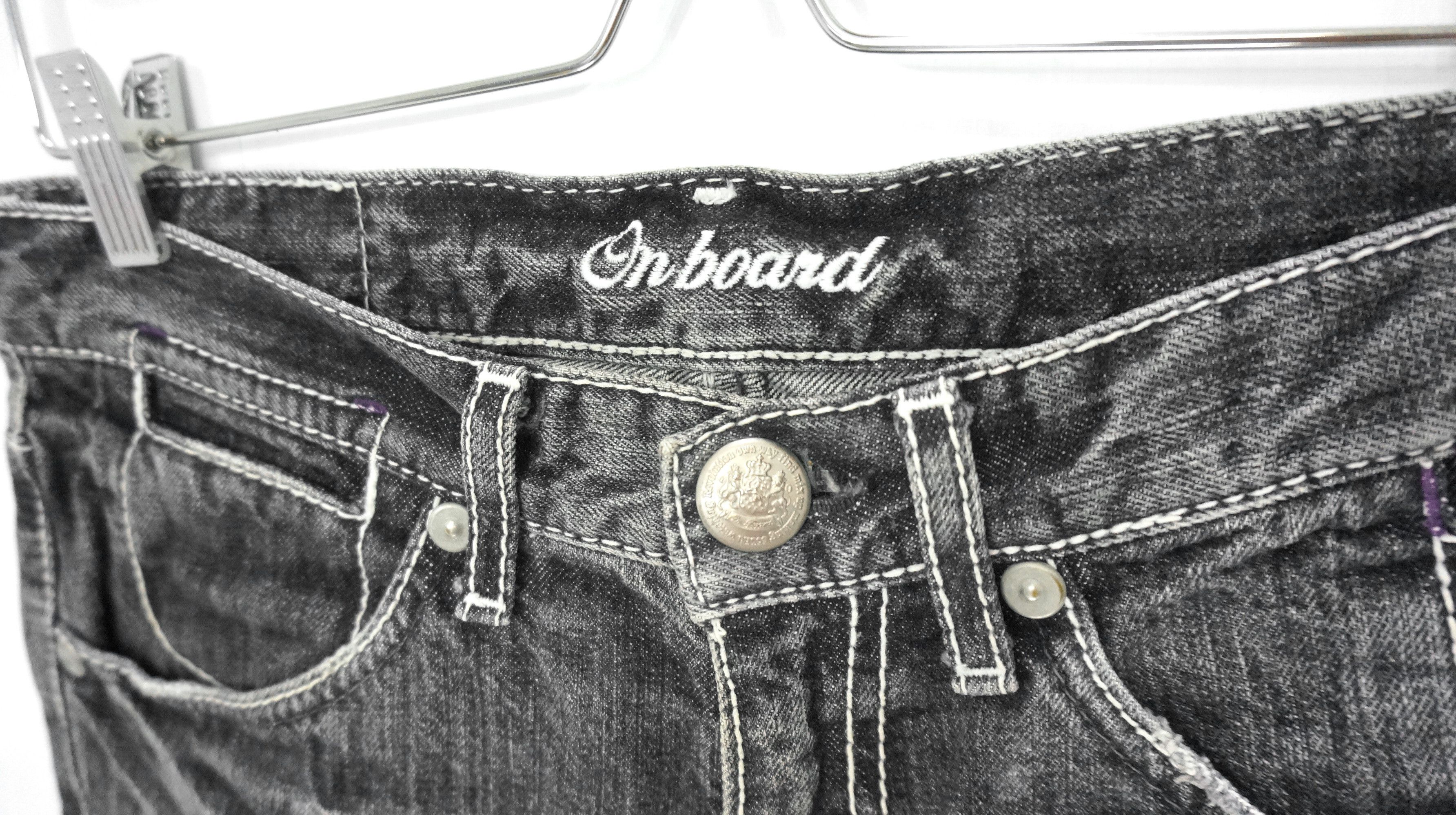Other Vintage ONBOARD Japan Distressed Lowrise Jeans Size US 30 / EU 46 - 4 Thumbnail