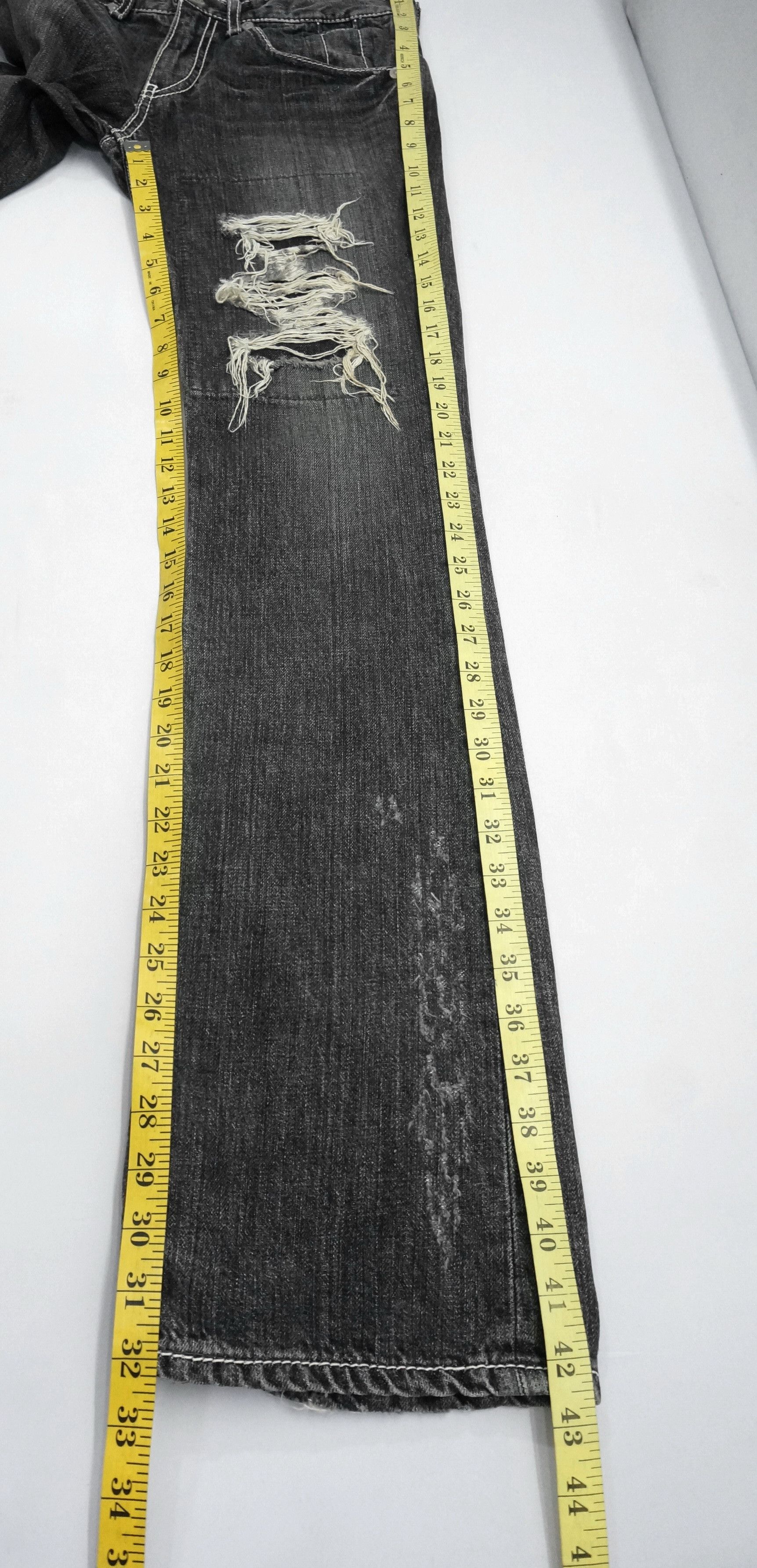 Other Vintage ONBOARD Japan Distressed Lowrise Jeans Size US 30 / EU 46 - 19 Thumbnail