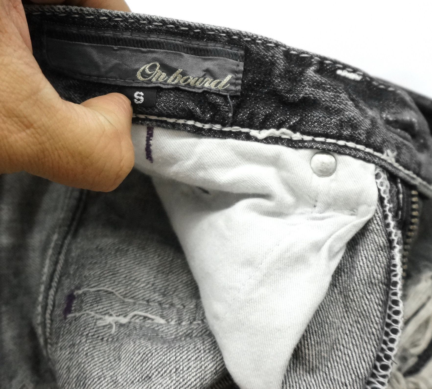 Other Vintage ONBOARD Japan Distressed Lowrise Jeans Size US 30 / EU 46 - 15 Thumbnail