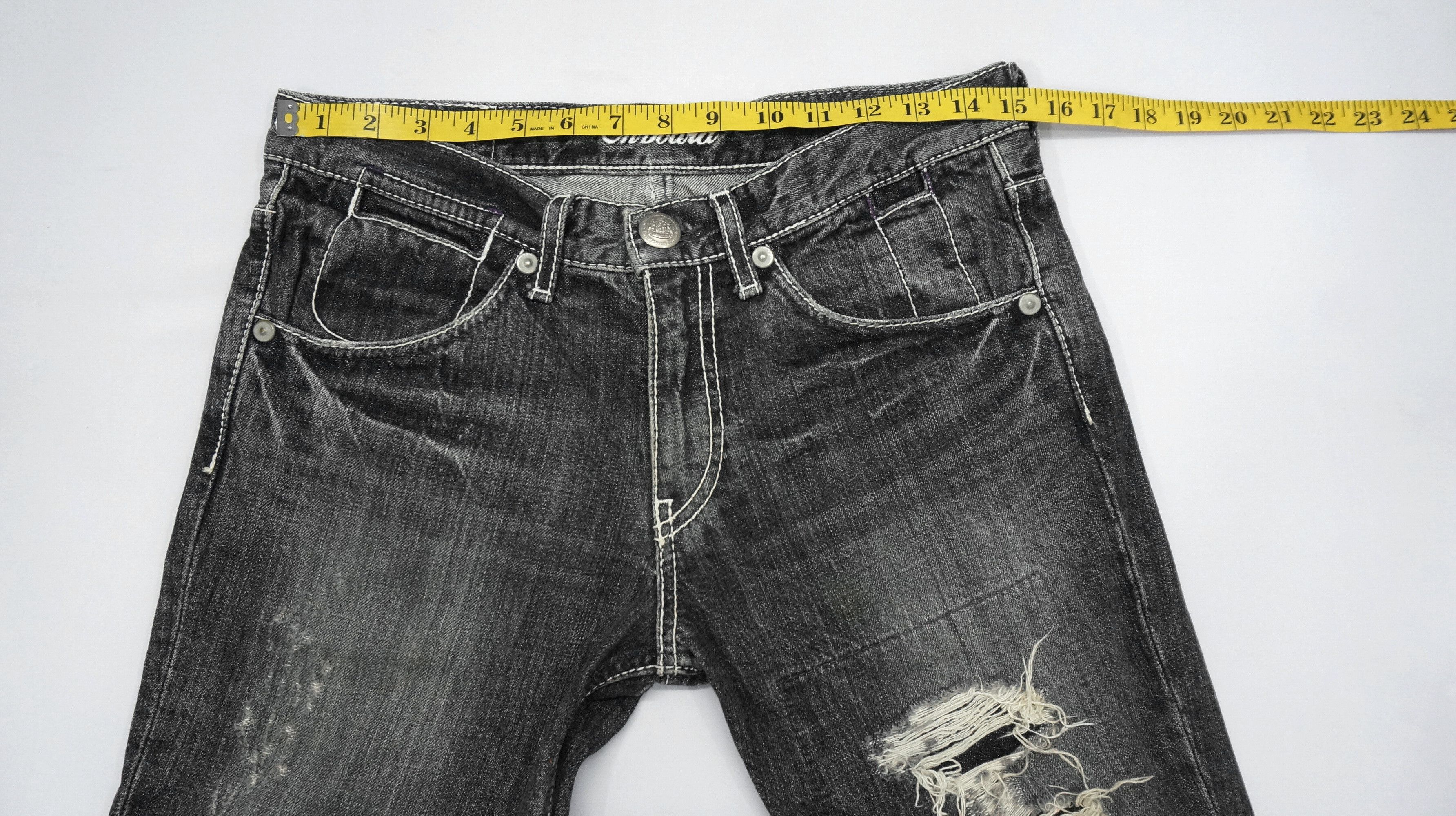 Other Vintage ONBOARD Japan Distressed Lowrise Jeans Size US 30 / EU 46 - 17 Thumbnail