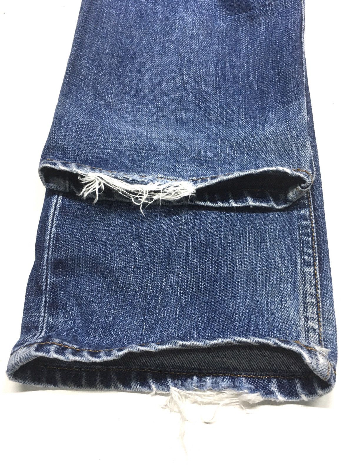 Levi's × Vintage Vintage 1998 Levi’s 505 blue wash distressed denim Size US 30 / EU 46 - 12 Thumbnail