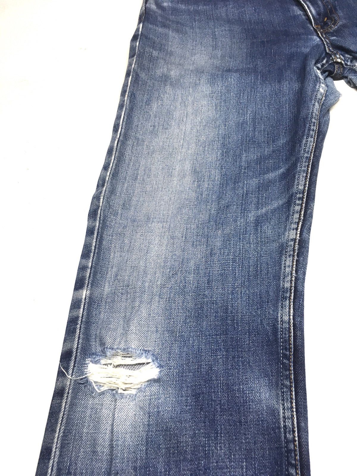 Levi's × Vintage Vintage 1998 Levi’s 505 blue wash distressed denim Size US 30 / EU 46 - 10 Thumbnail