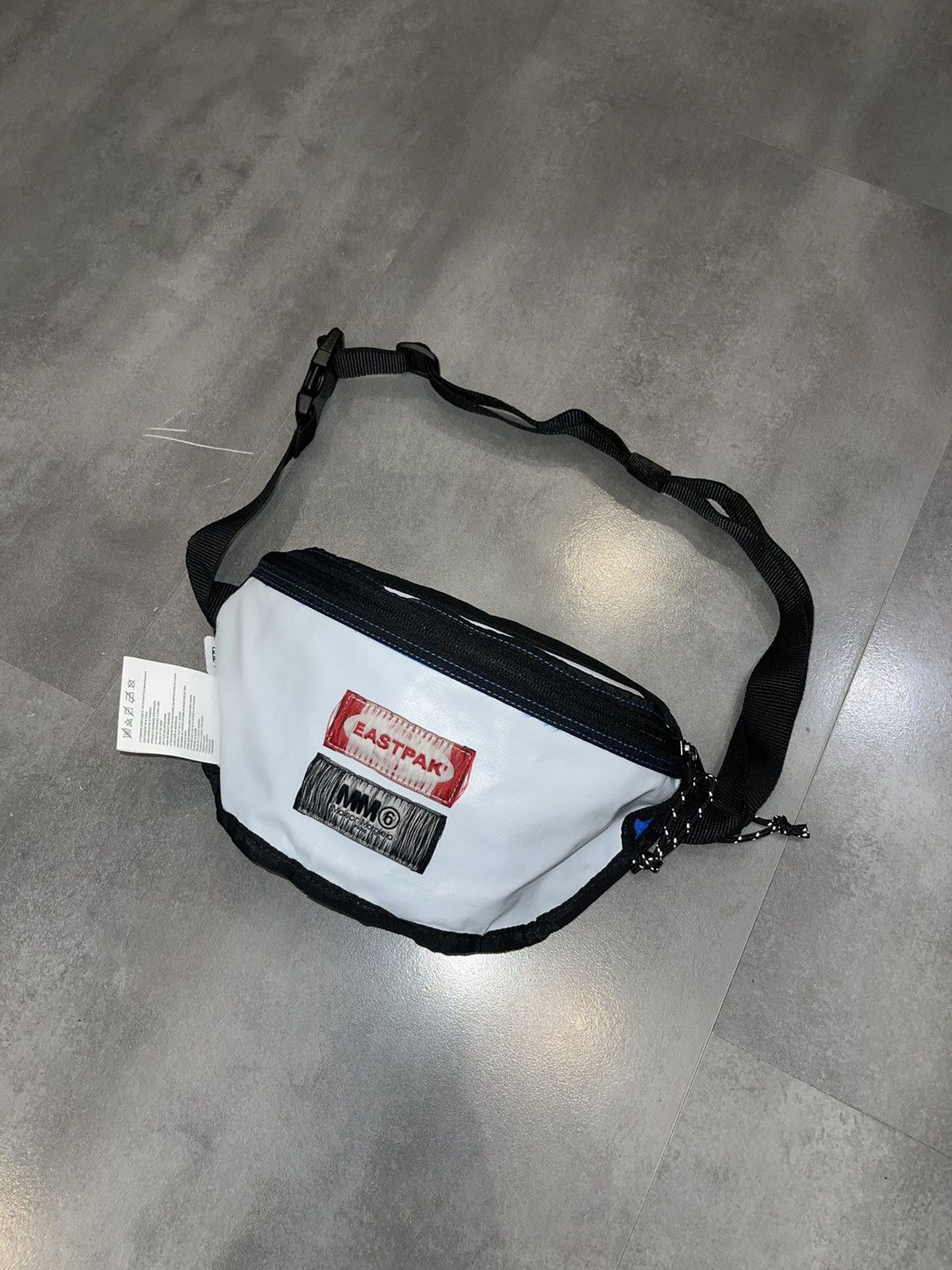 Eastpak × Maison Margiela !DS! Maison Margiela X Eastpak Reversible Blue Grey Bumbag Size ONE SIZE - 12 Thumbnail
