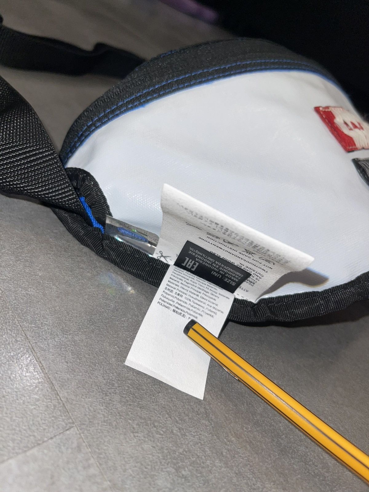 Eastpak × Maison Margiela !DS! Maison Margiela X Eastpak Reversible Blue Grey Bumbag Size ONE SIZE - 21 Thumbnail