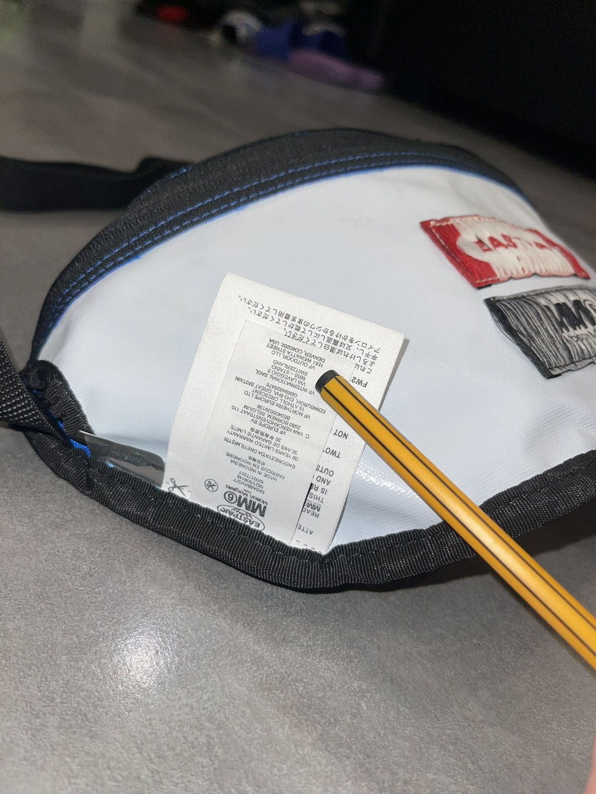 Eastpak × Maison Margiela !DS! Maison Margiela X Eastpak Reversible Blue Grey Bumbag Size ONE SIZE - 19 Thumbnail