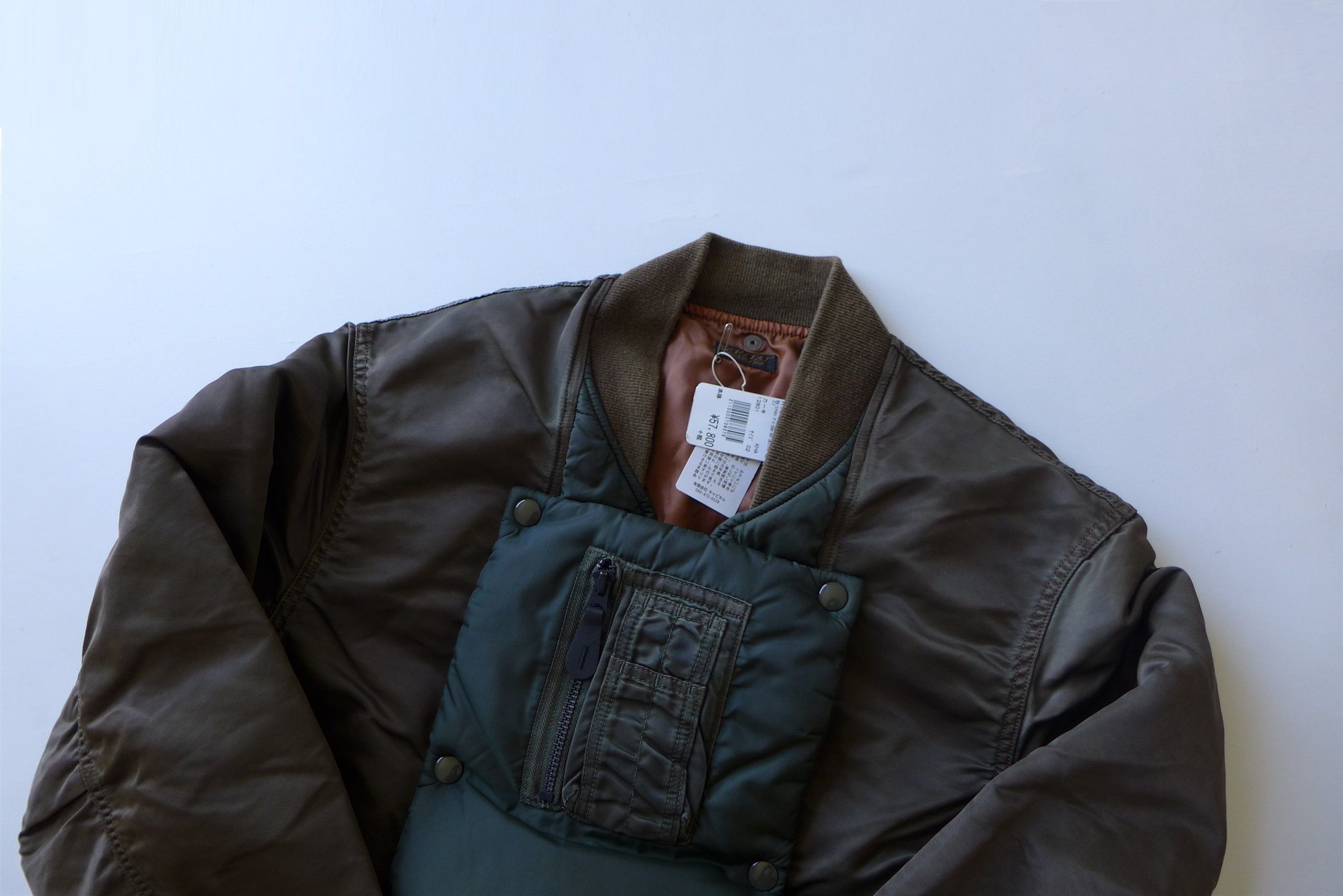 Kapital Kapital SHA-KA MA-1 Nylon Army Jacket - Khaki Size US M / EU 48-50 / 2 - 6 Thumbnail
