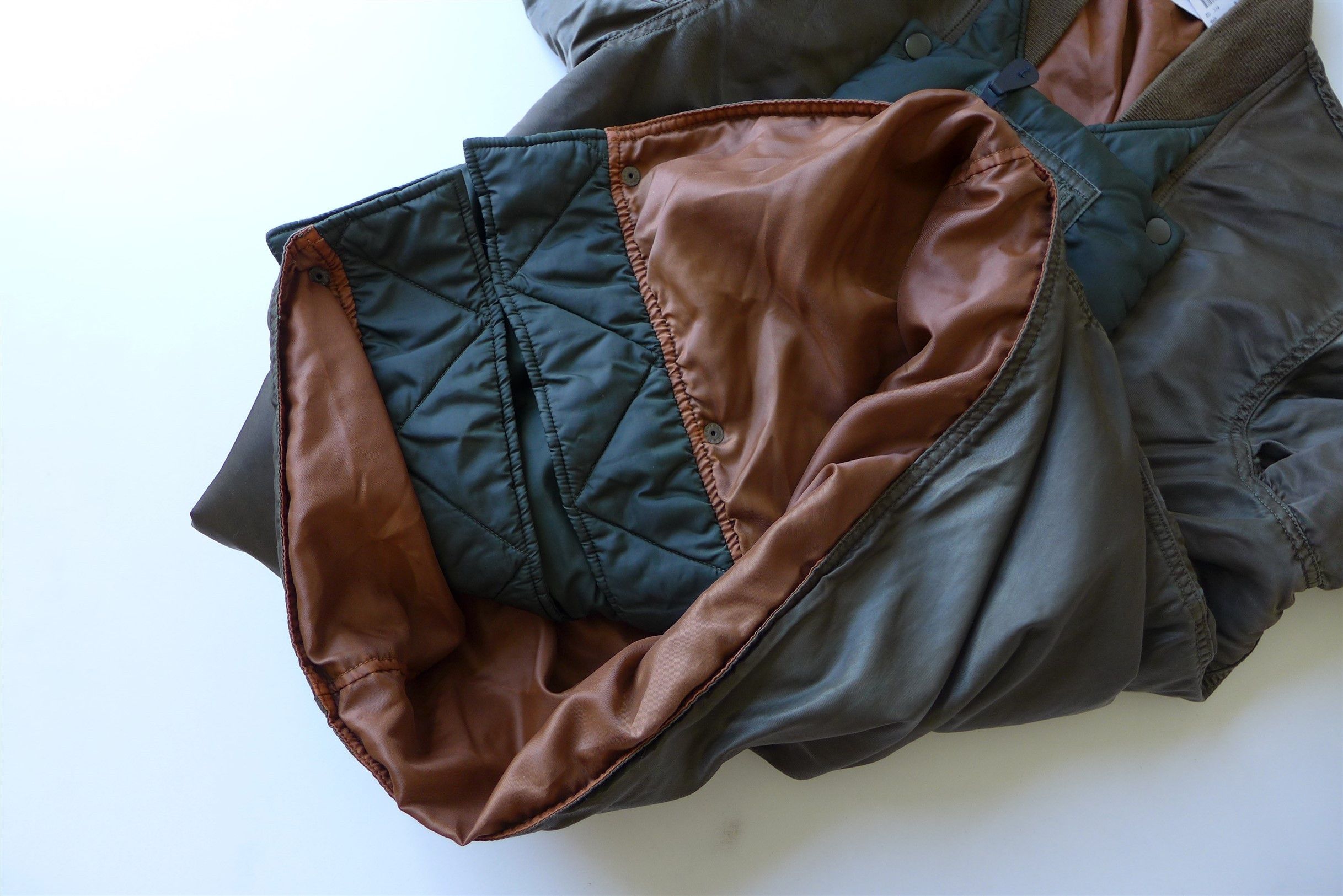 Kapital Kapital SHA-KA MA-1 Nylon Army Jacket - Khaki Size US M / EU 48-50 / 2 - 9 Thumbnail