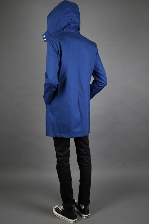 Mackintosh Mackintosh GM-010B Hooded Raincoat - Indigo Blue Size US L / EU 52-54 / 3 - 8 Thumbnail