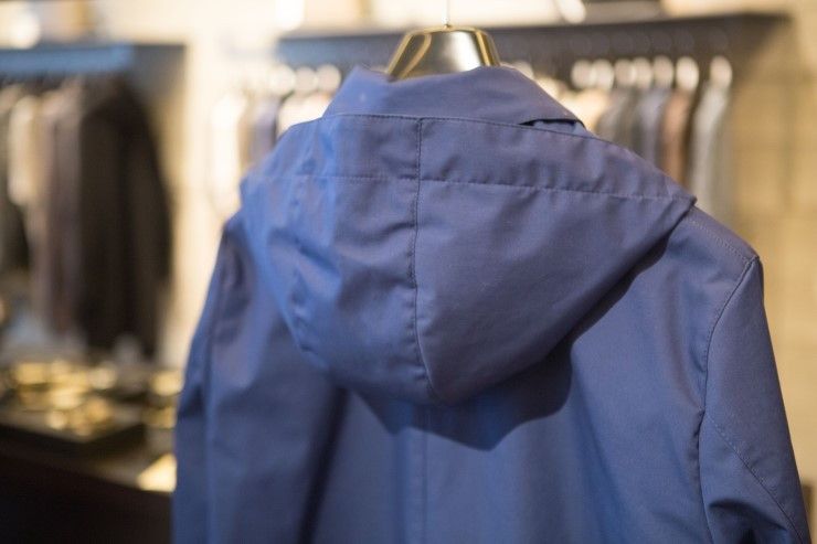 Mackintosh Mackintosh GM-010B Hooded Raincoat - Indigo Blue Size US L / EU 52-54 / 3 - 4 Thumbnail