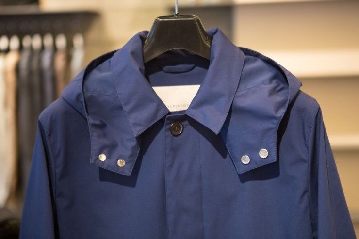 Mackintosh Mackintosh GM-010B Hooded Raincoat - Indigo Blue Size US L / EU 52-54 / 3 - 3 Thumbnail