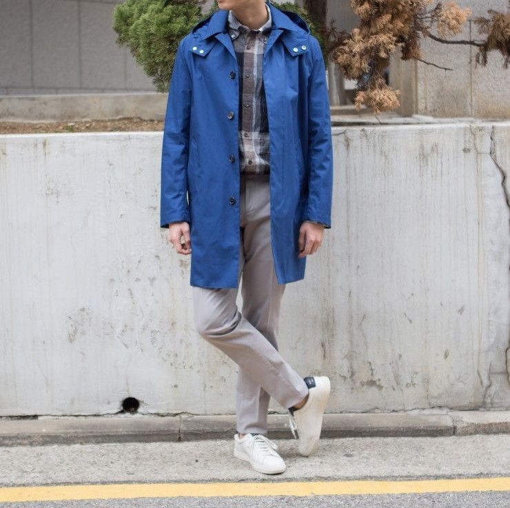 Mackintosh Mackintosh GM-010B Hooded Raincoat - Indigo Blue Size US L / EU 52-54 / 3 - 14 Thumbnail