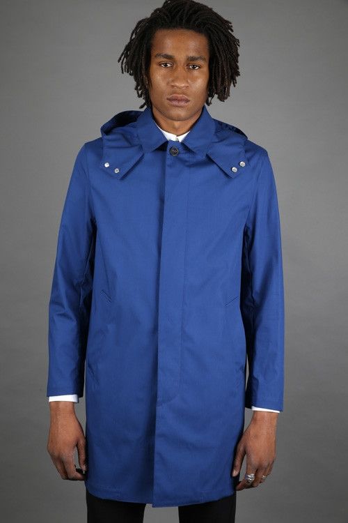 Mackintosh Mackintosh GM-010B Hooded Raincoat - Indigo Blue Size US L / EU 52-54 / 3 - 9 Thumbnail
