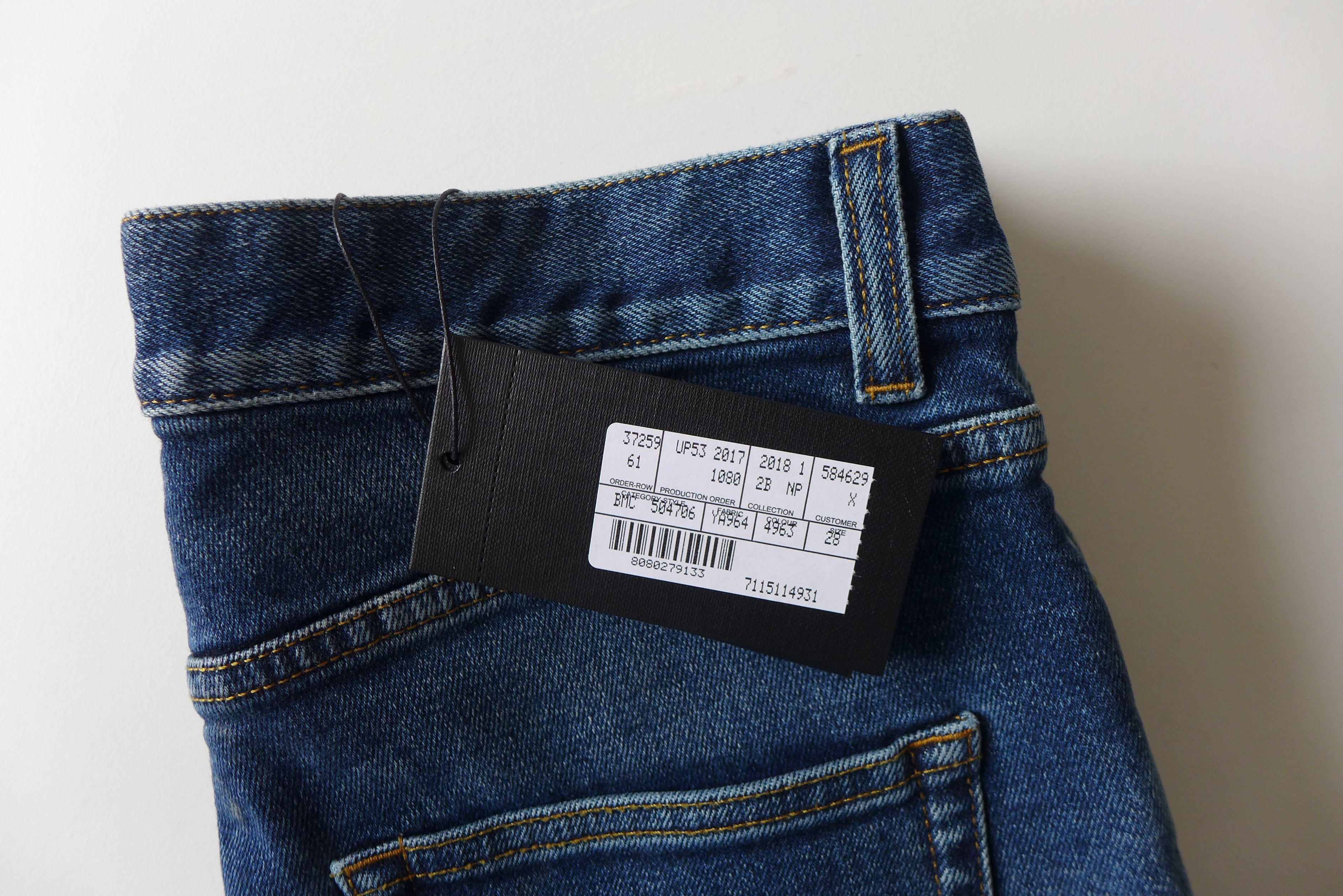 Saint Laurent Paris Saint Laurent FW18 D02 Jeans - Washed Blue Denim Size US 28 / EU 44 - 12 Thumbnail
