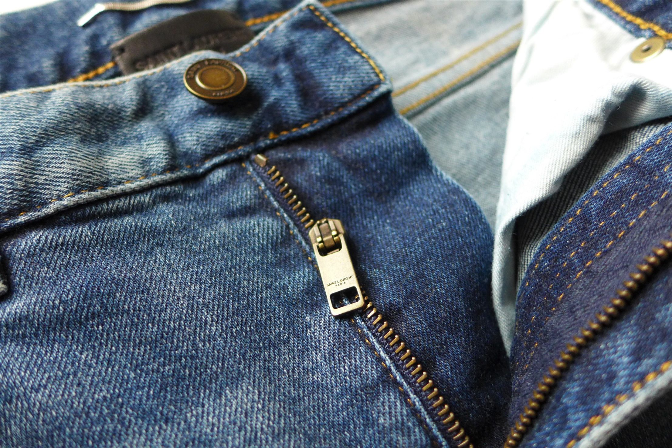 Saint Laurent Paris Saint Laurent FW18 D02 Jeans - Washed Blue Denim Size US 28 / EU 44 - 5 Thumbnail