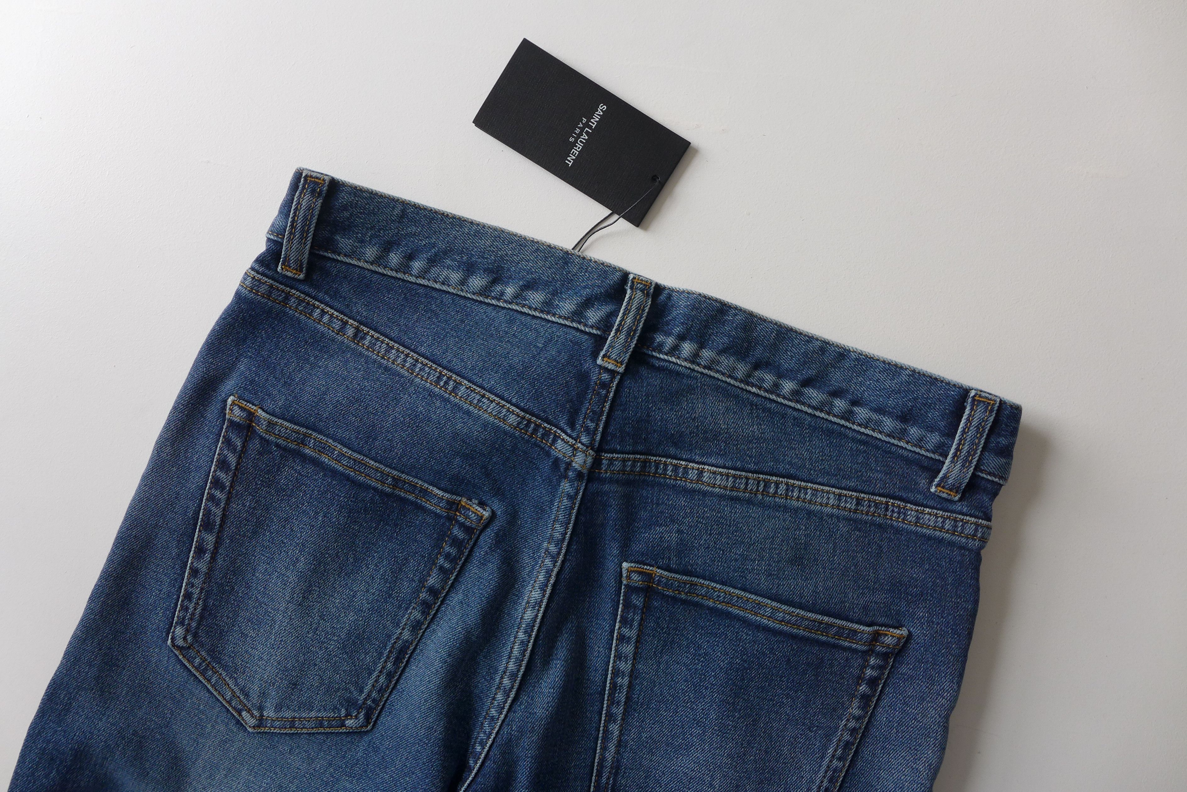 Saint Laurent Paris Saint Laurent FW18 D02 Jeans - Washed Blue Denim Size US 28 / EU 44 - 6 Thumbnail