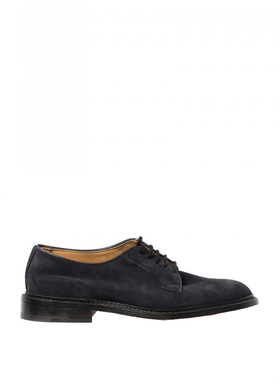 Trickers Trickers Robert Derby Shoes - Navy Castorino Suede | Grailed