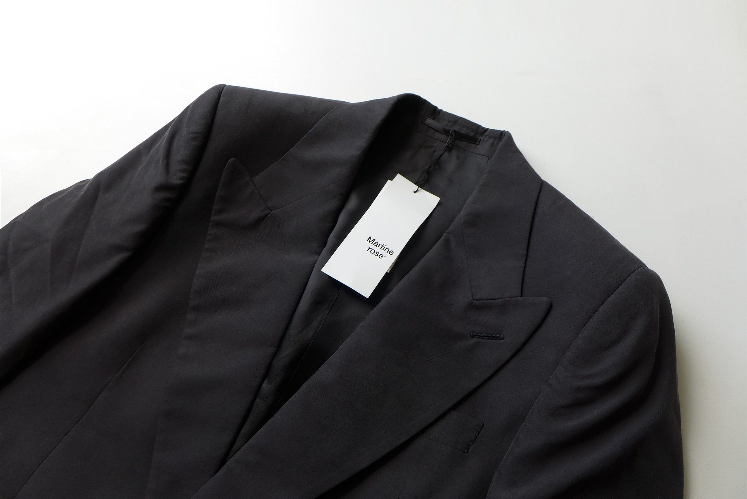 Martine Rose Martine Rose Asher Tailored Jacket - Black Modal Size US S / EU 44-46 / 1 - 8 Thumbnail