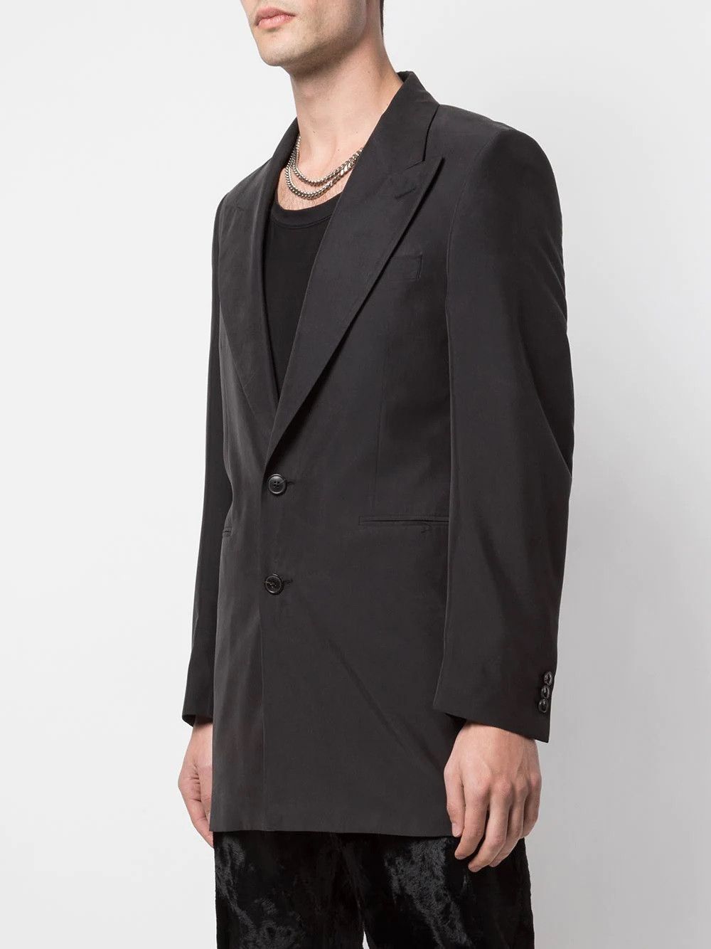 Martine Rose Martine Rose Asher Tailored Jacket - Black Modal Size US S / EU 44-46 / 1 - 2 Thumbnail