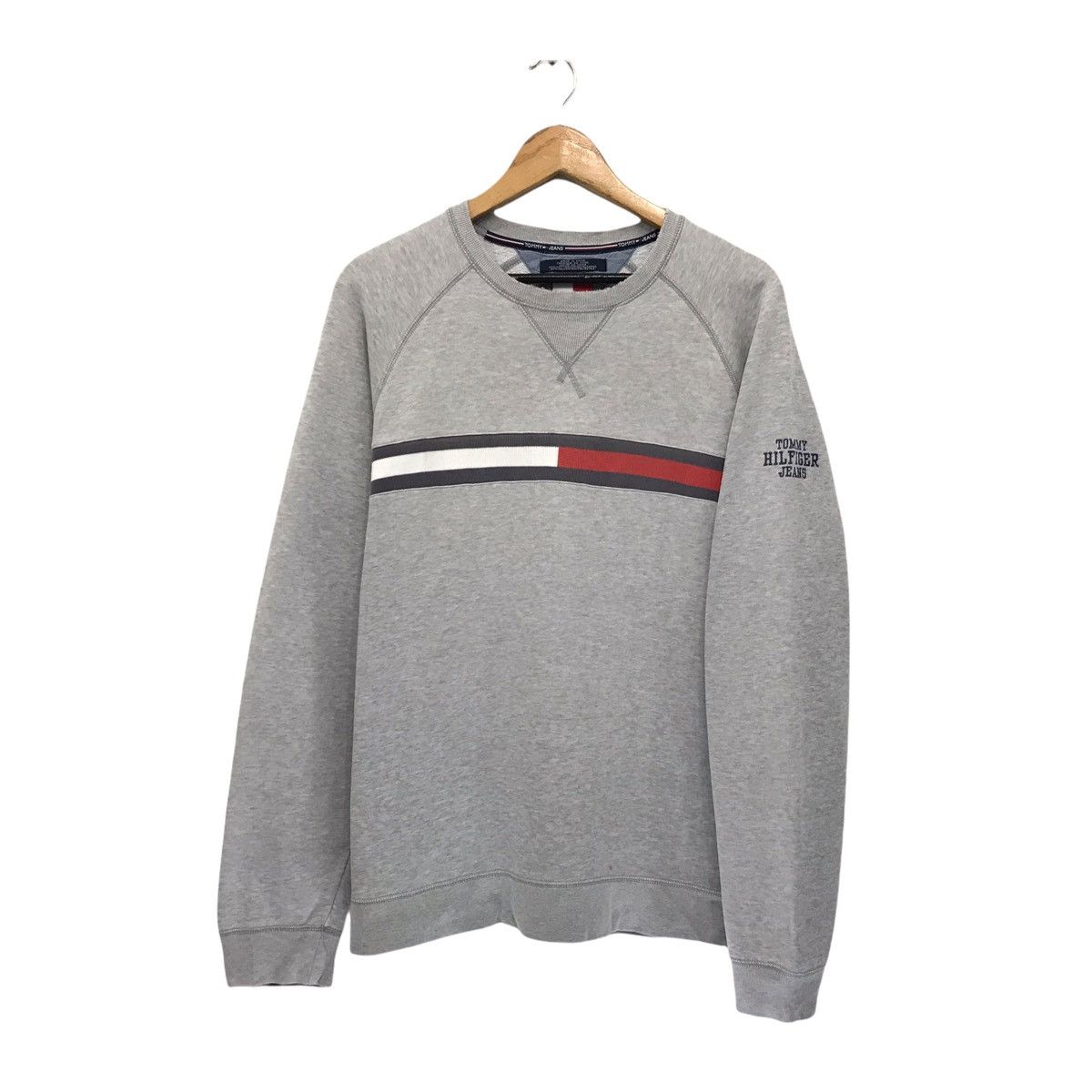 Tommy Hilfiger × Vintage Vintage Tommy Hilfiger Big Logo Sweatshirt Size US M / EU 48-50 / 2 - 1 Thumbnail
