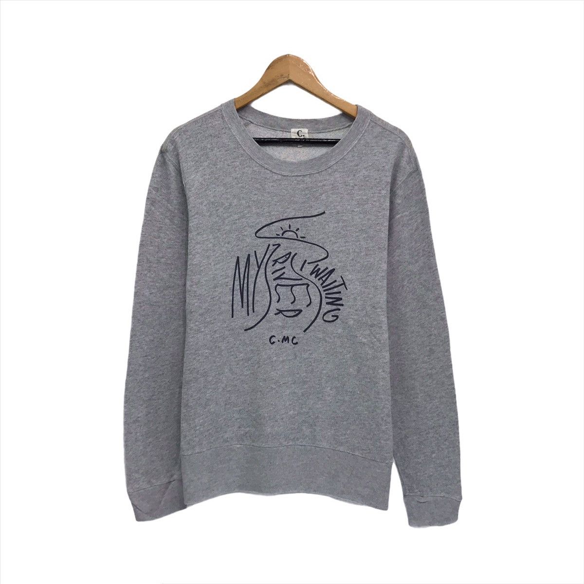 Japanese Brand × Vintage Vintage CMC Sweatshirt Big Logo My River Is Waiting Size US M / EU 48-50 / 2 - 1 Thumbnail