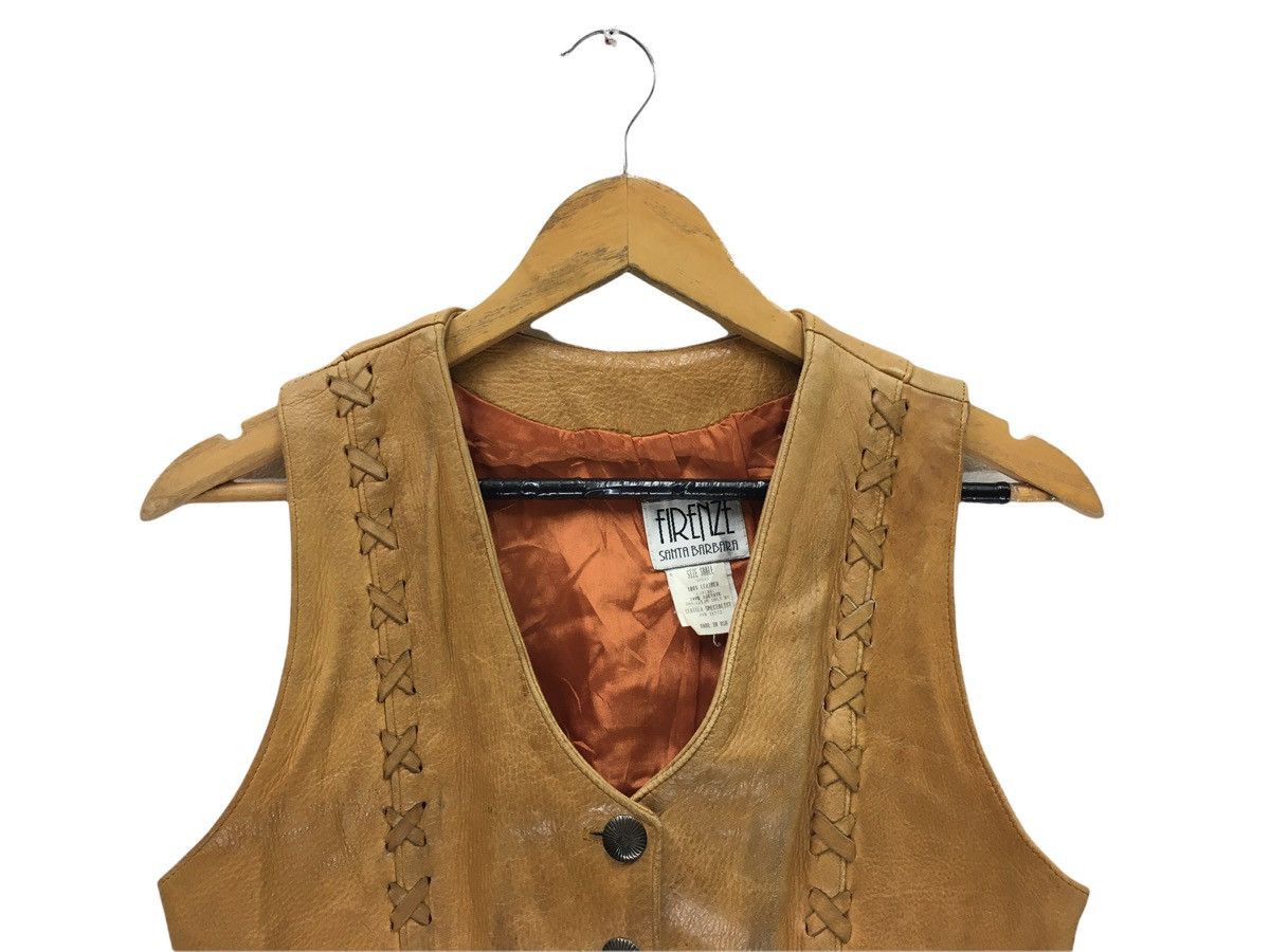 Seditionaries Vintage Firenze Santa Barbara Leather Vest Jacket Size US S / EU 44-46 / 1 - 2 Thumbnail