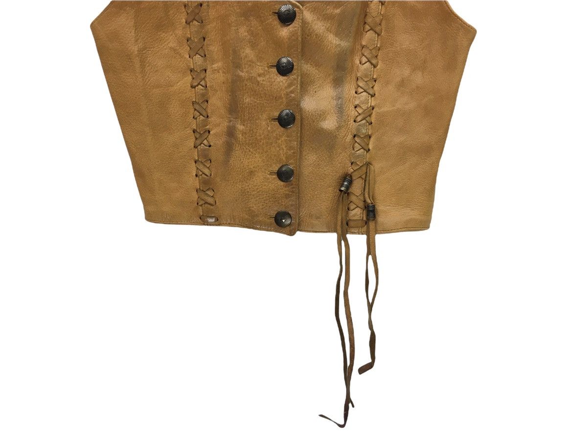 Seditionaries Vintage Firenze Santa Barbara Leather Vest Jacket Size US S / EU 44-46 / 1 - 3 Thumbnail
