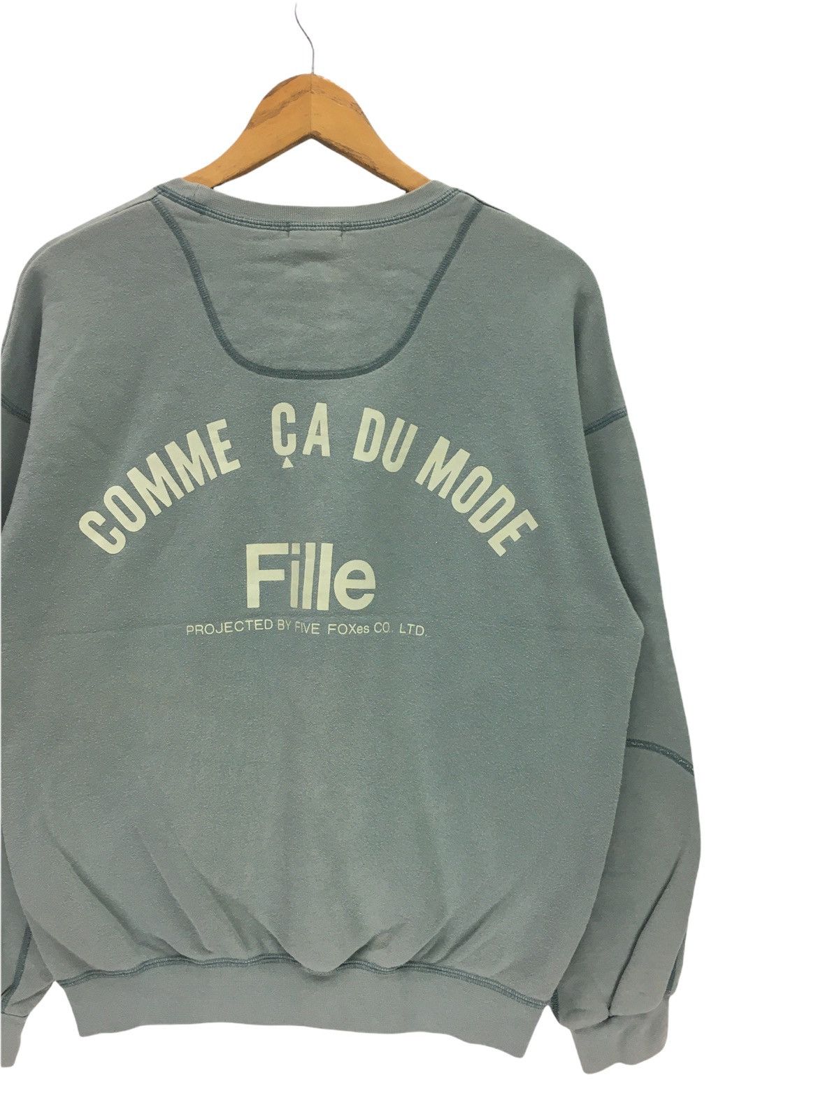 Comme Ca Ism × Japanese Brand Comme Ca Du Mode Big Logo Spellout Sweatshirt Size US M / EU 48-50 / 2 - 5 Thumbnail