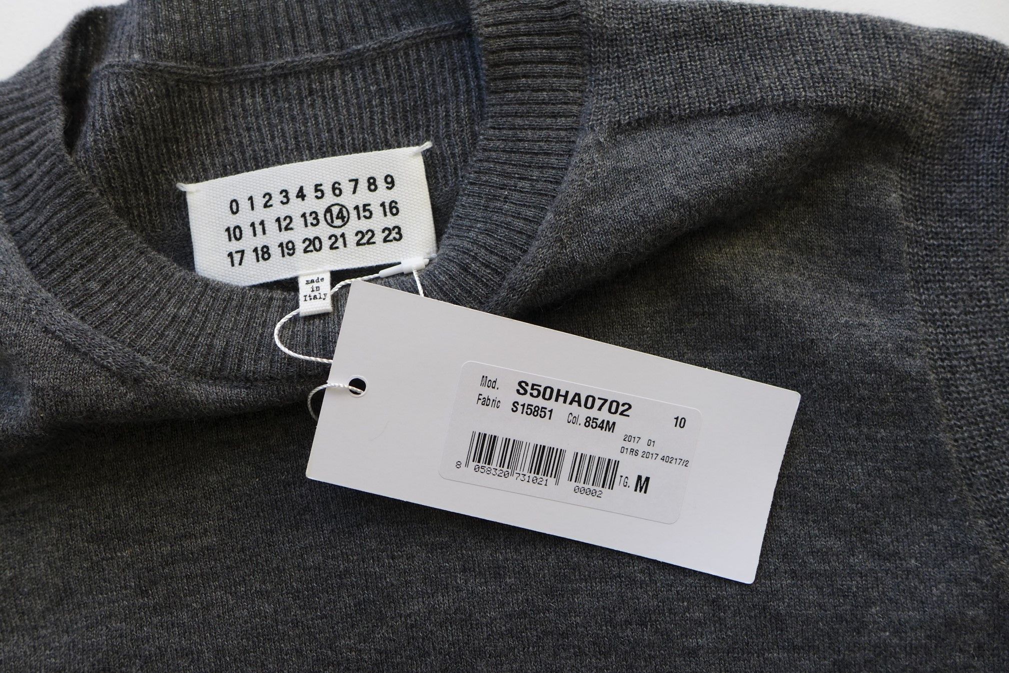 Maison Margiela Margiela Grey Cashmere Sweater Size US M / EU 48-50 / 2 - 8 Thumbnail