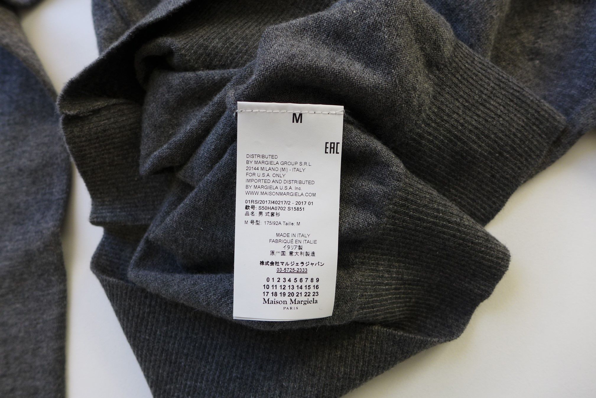 Maison Margiela Margiela Grey Cashmere Sweater Size US M / EU 48-50 / 2 - 9 Thumbnail
